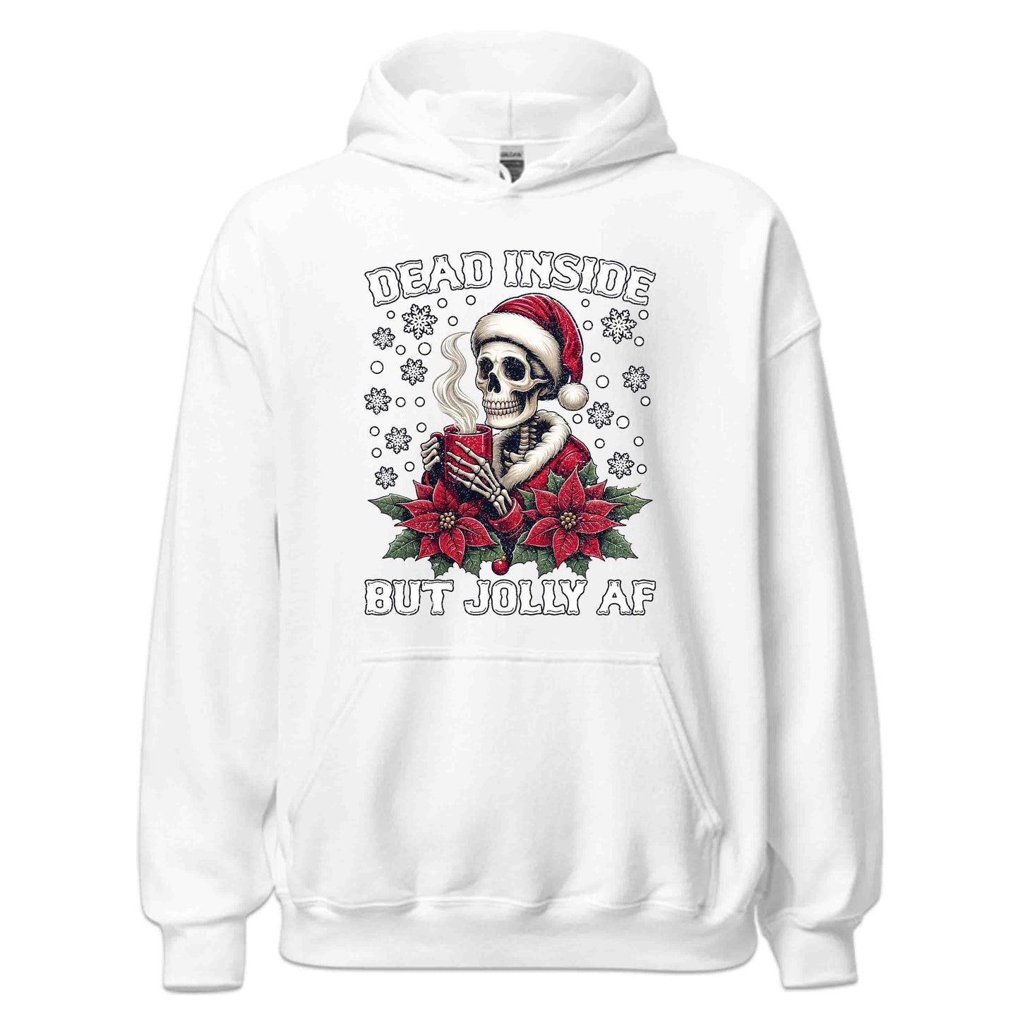 Christmas Dead Inside But Jolly AF Gothic Skeleton Dark Humor Xmas | PRODUCT CODE: DANSEBTJLYFAC