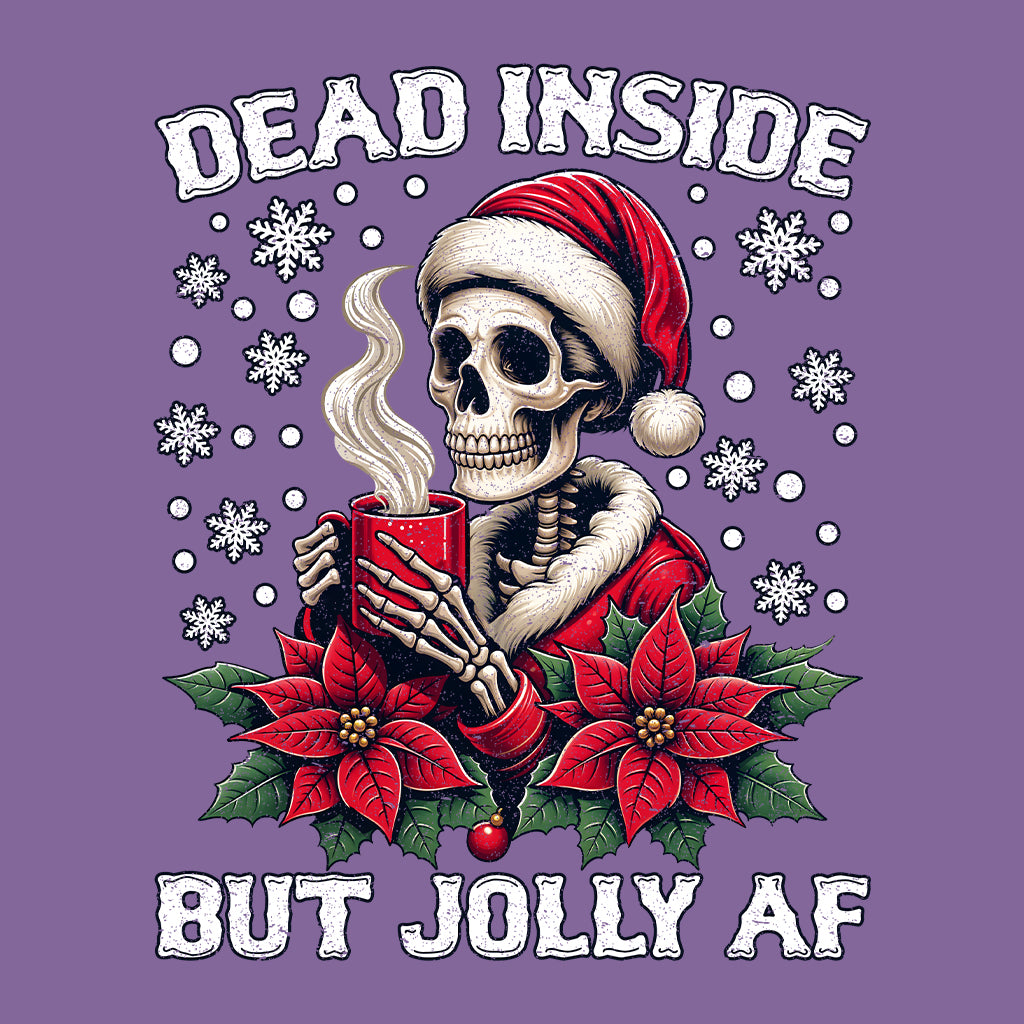 Christmas Dead Inside But Jolly AF Gothic Skeleton Dark Humor Xmas | PRODUCT CODE: DANSEBTJLYFAC