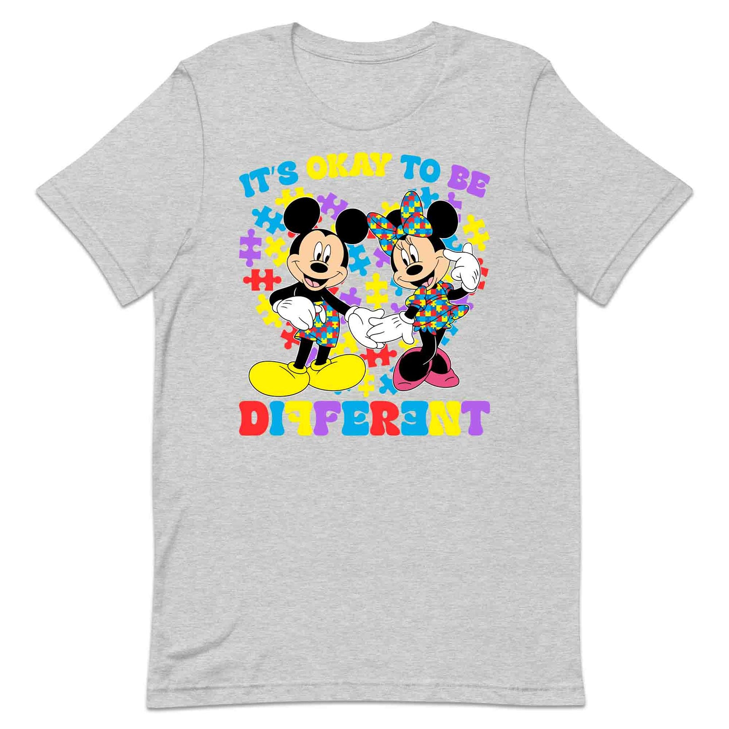 Disney Autism Awareness T-Shirt | Puzzle Piece Jumper | Inclusive Mickey & Minnie Hoodie | PRODUCT CODE: DASDMNBWER