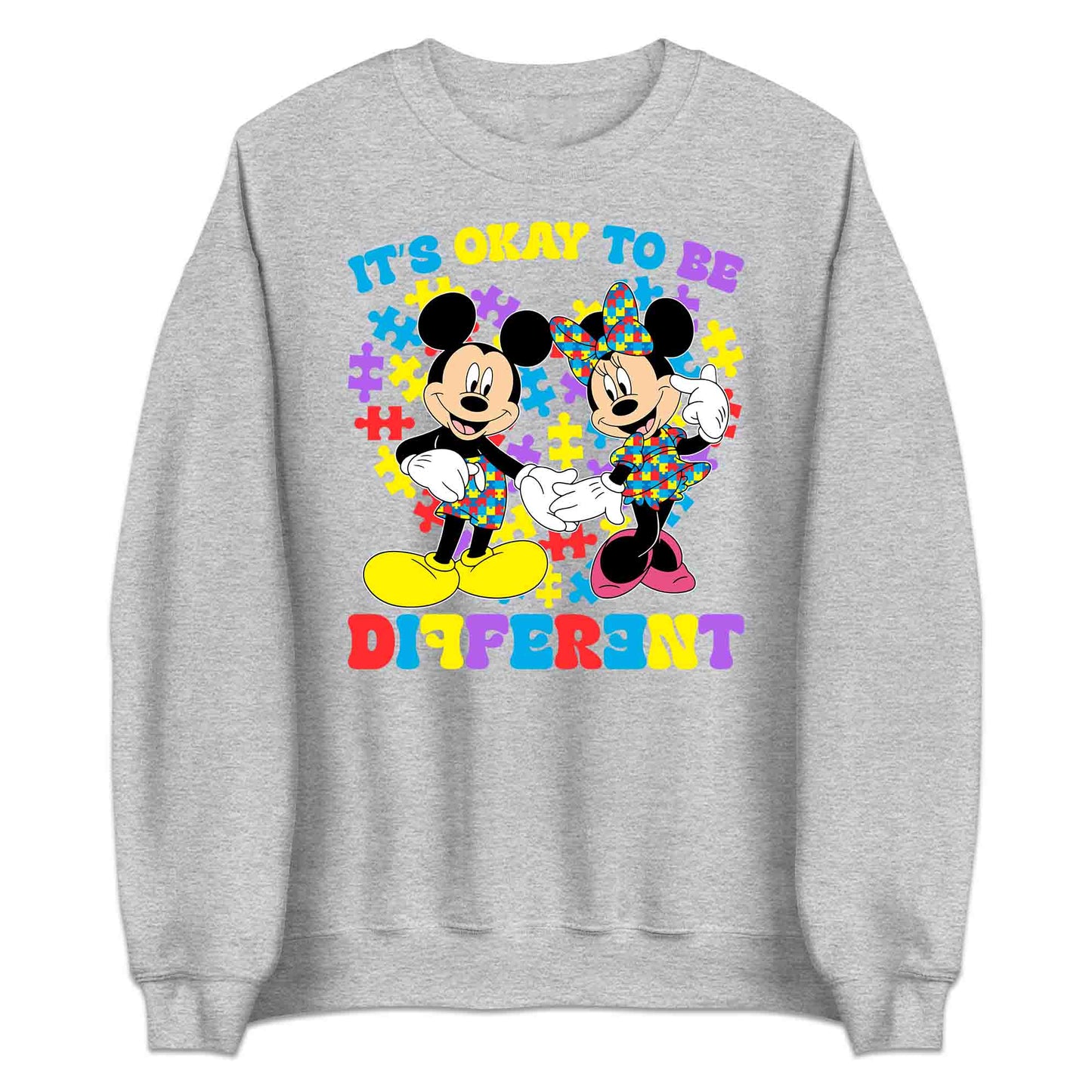 Disney Autism Awareness T-Shirt | Puzzle Piece Jumper | Inclusive Mickey & Minnie Hoodie | PRODUCT CODE: DASDMNBWER