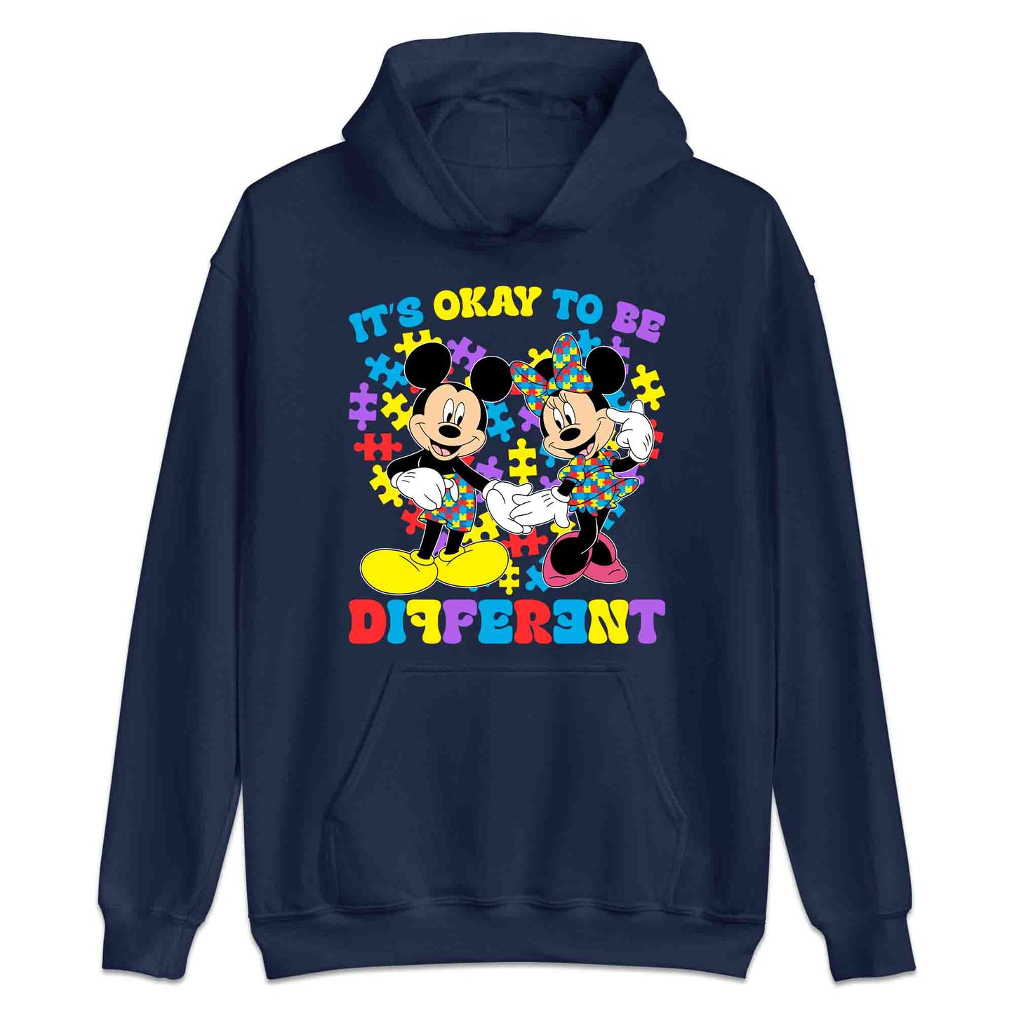 Disney Autism Awareness T-Shirt | Puzzle Piece Jumper | Inclusive Mickey & Minnie Hoodie | PRODUCT CODE: DASDMNBWER