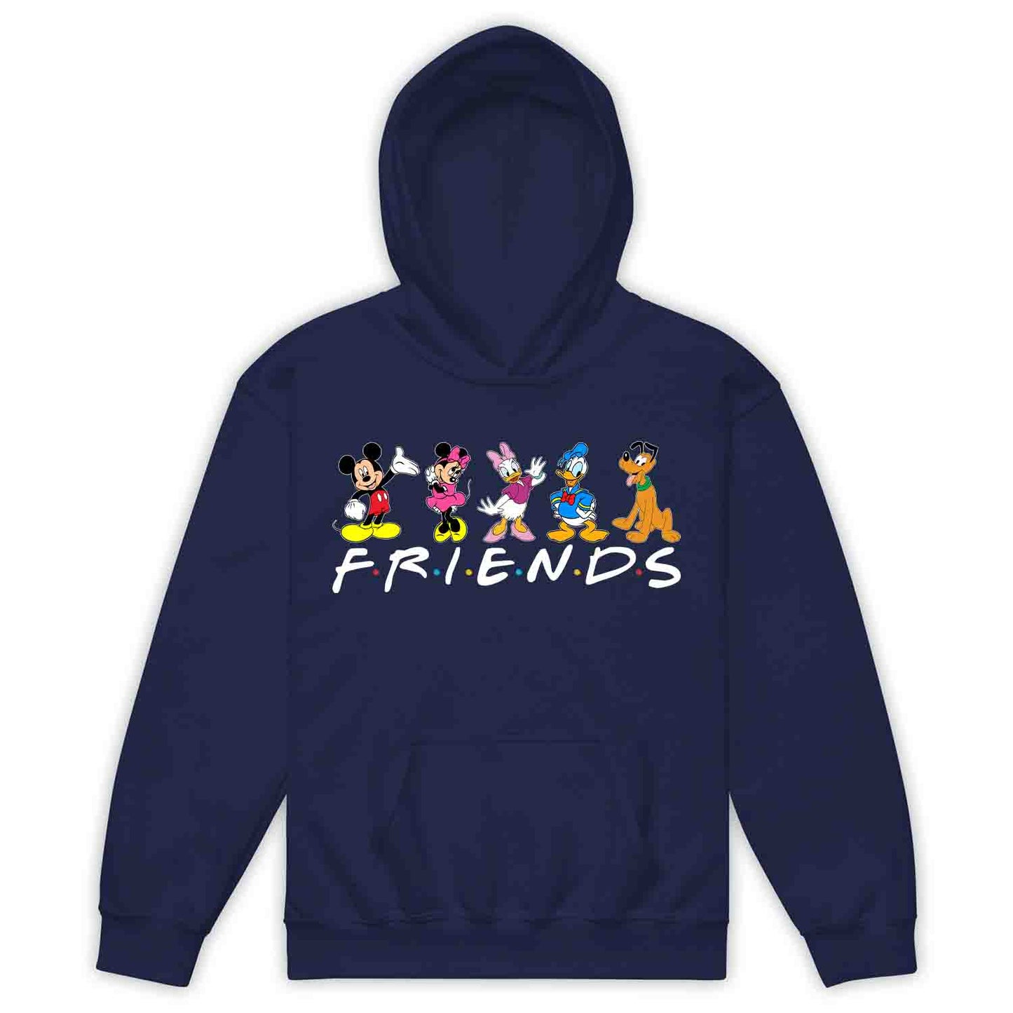 Disney Friends Kids T-Shirt | Mickey, Minnie, Donald, Daisy & Pluto Jumper | Disney Trip Hoodie | PRODUCT CODE: DFRSNCUROW