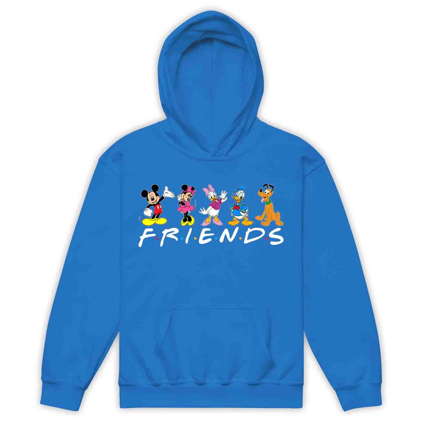 Disney Friends Kids T-Shirt | Mickey, Minnie, Donald, Daisy & Pluto Jumper | Disney Trip Hoodie | PRODUCT CODE: DFRSNCUROW