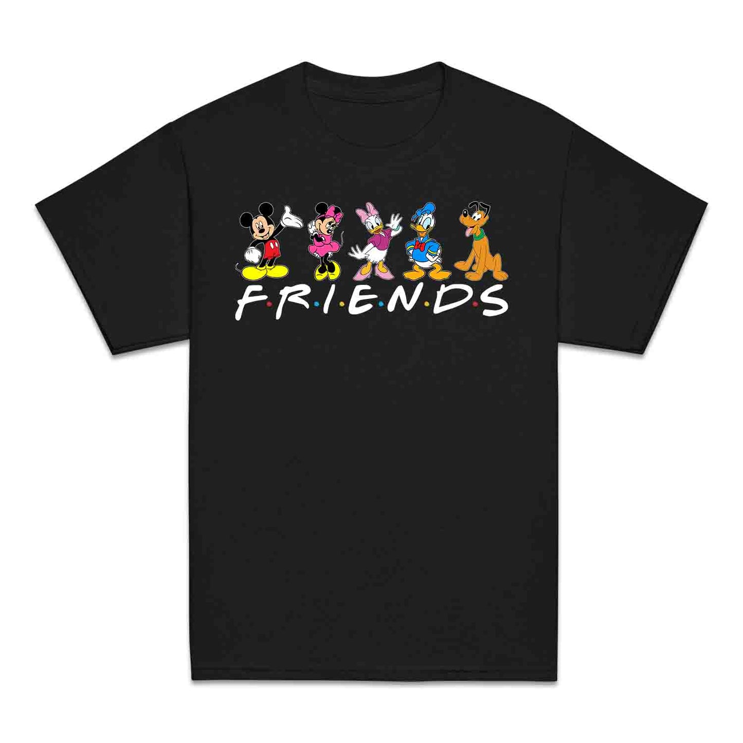 Disney Friends Kids T-Shirt | Mickey, Minnie, Donald, Daisy & Pluto Jumper | Disney Trip Hoodie | PRODUCT CODE: DFRSNCUROW