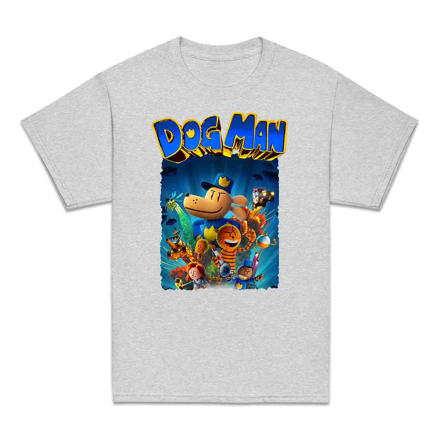 Dog Man World Book Day Kids T-Shirt | Humanoid Animal Cop Dog Jumper | Comic Story Book Hoodie | PRODUCT CODE: DGHJEOIQWM