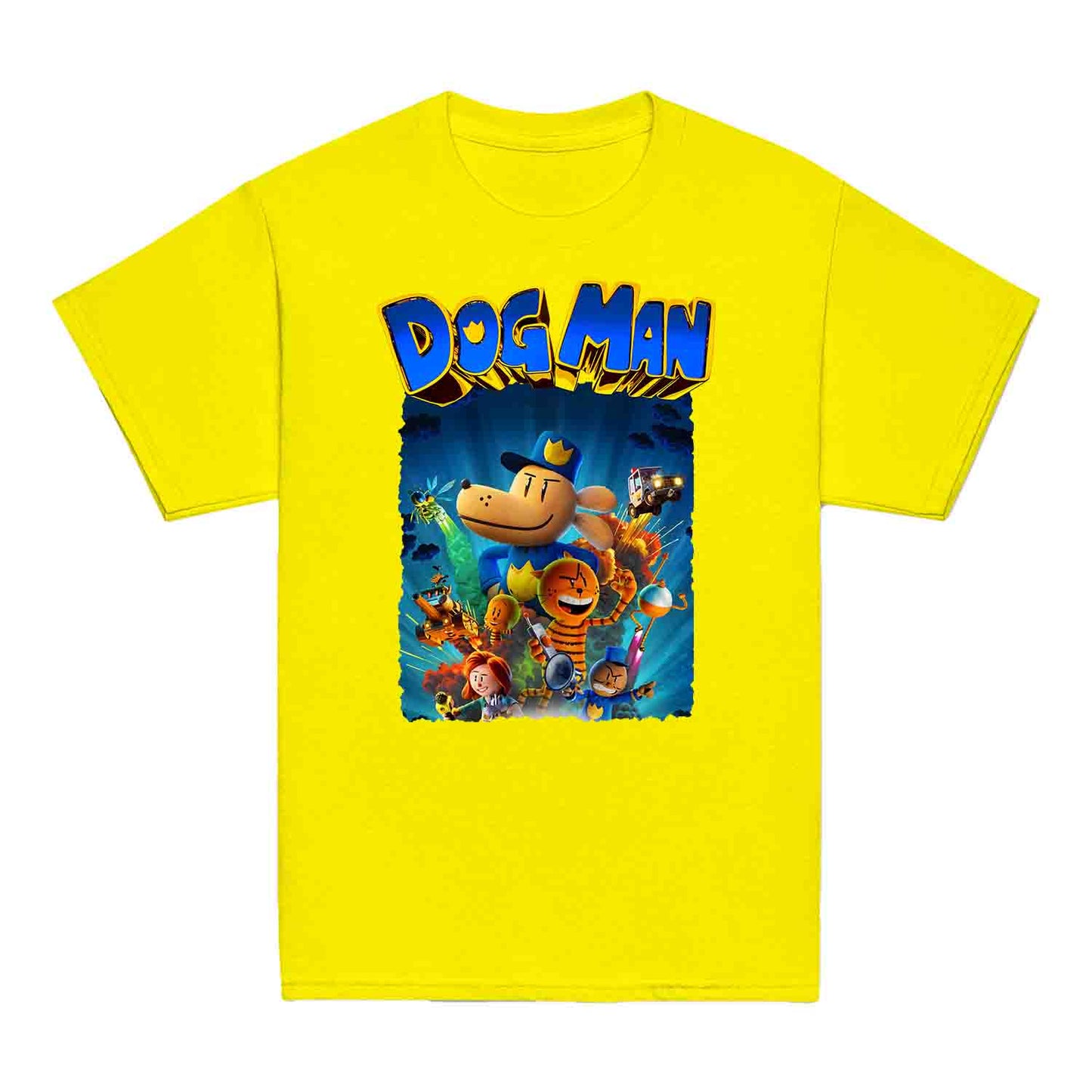 Dog Man World Book Day Kids T-Shirt | Humanoid Animal Cop Dog Jumper | Comic Story Book Hoodie | PRODUCT CODE: DGHJEOIQWM