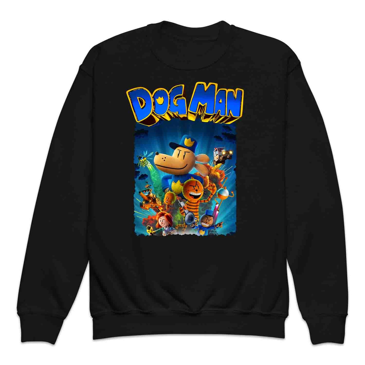 Dog Man World Book Day Kids T-Shirt | Humanoid Animal Cop Dog Jumper | Comic Story Book Hoodie | PRODUCT CODE: DGHJEOIQWM