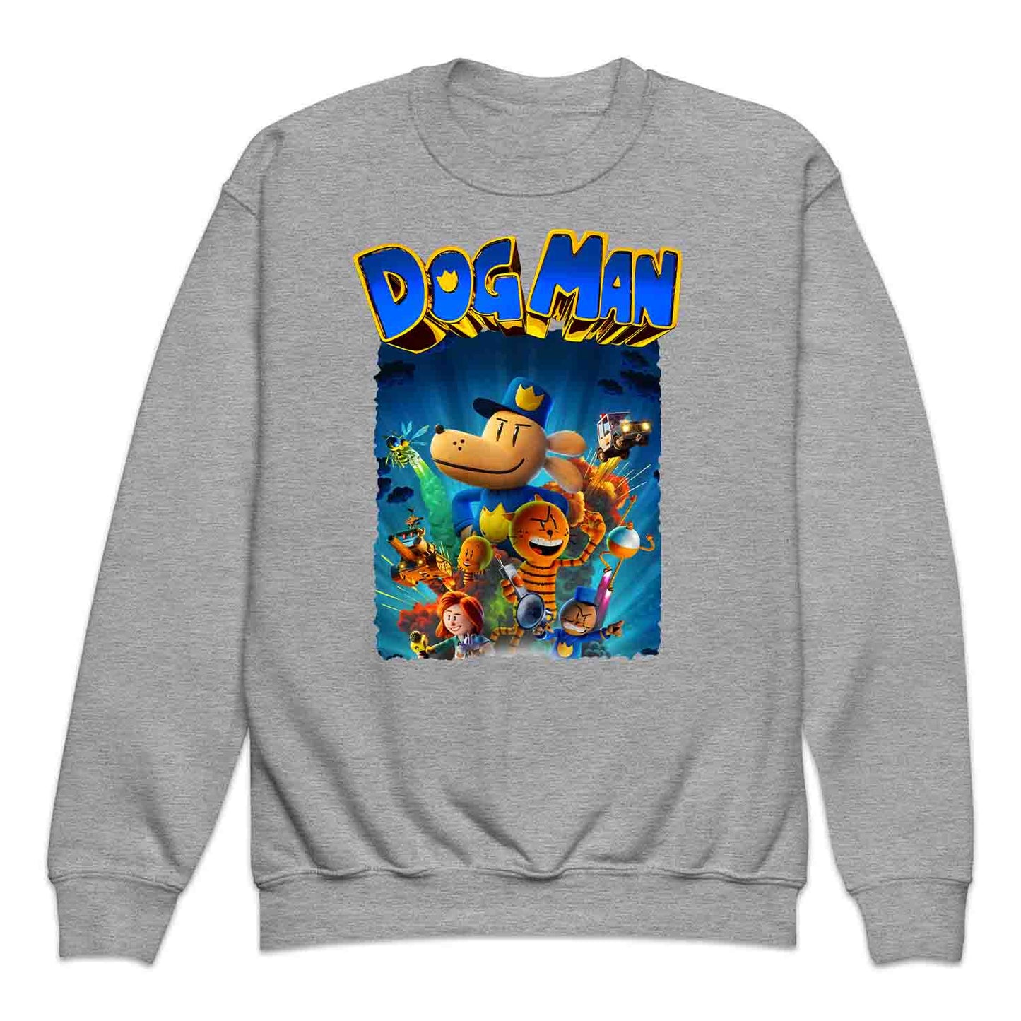 Dog Man World Book Day Kids T-Shirt | Humanoid Animal Cop Dog Jumper | Comic Story Book Hoodie | PRODUCT CODE: DGHJEOIQWM