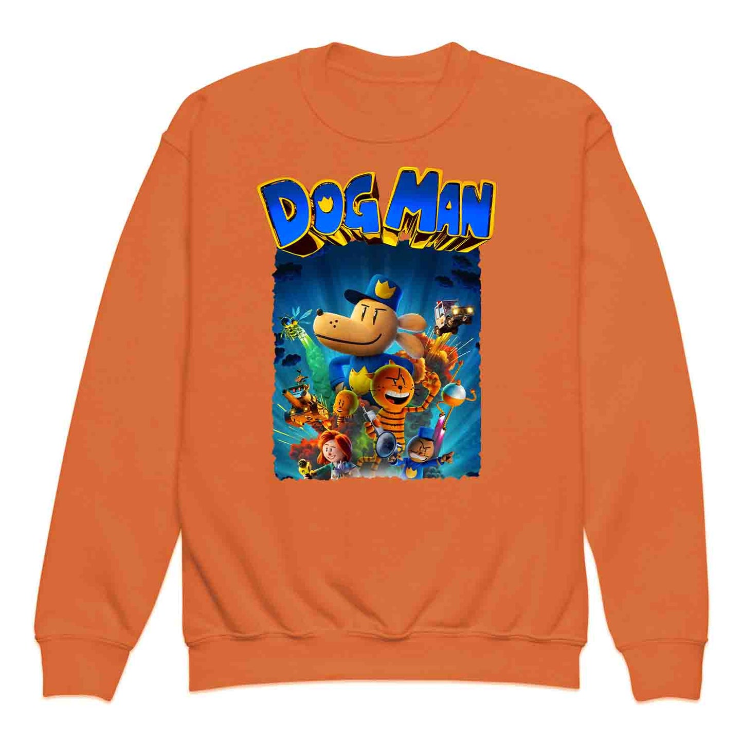 Dog Man World Book Day Kids T-Shirt | Humanoid Animal Cop Dog Jumper | Comic Story Book Hoodie | PRODUCT CODE: DGHJEOIQWM