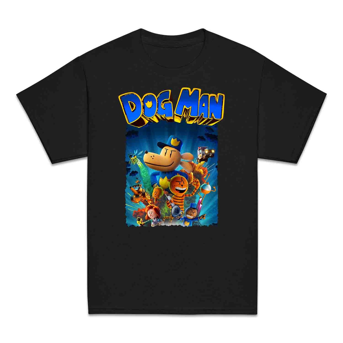 Dog Man World Book Day Kids T-Shirt | Humanoid Animal Cop Dog Jumper | Comic Story Book Hoodie | PRODUCT CODE: DGHJEOIQWM
