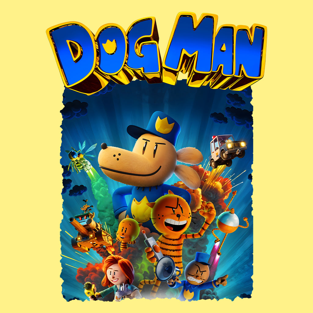 Dog Man World Book Day Kids T-Shirt | Humanoid Animal Cop Dog Jumper | Comic Story Book Hoodie | PRODUCT CODE: DGHJEOIQWM