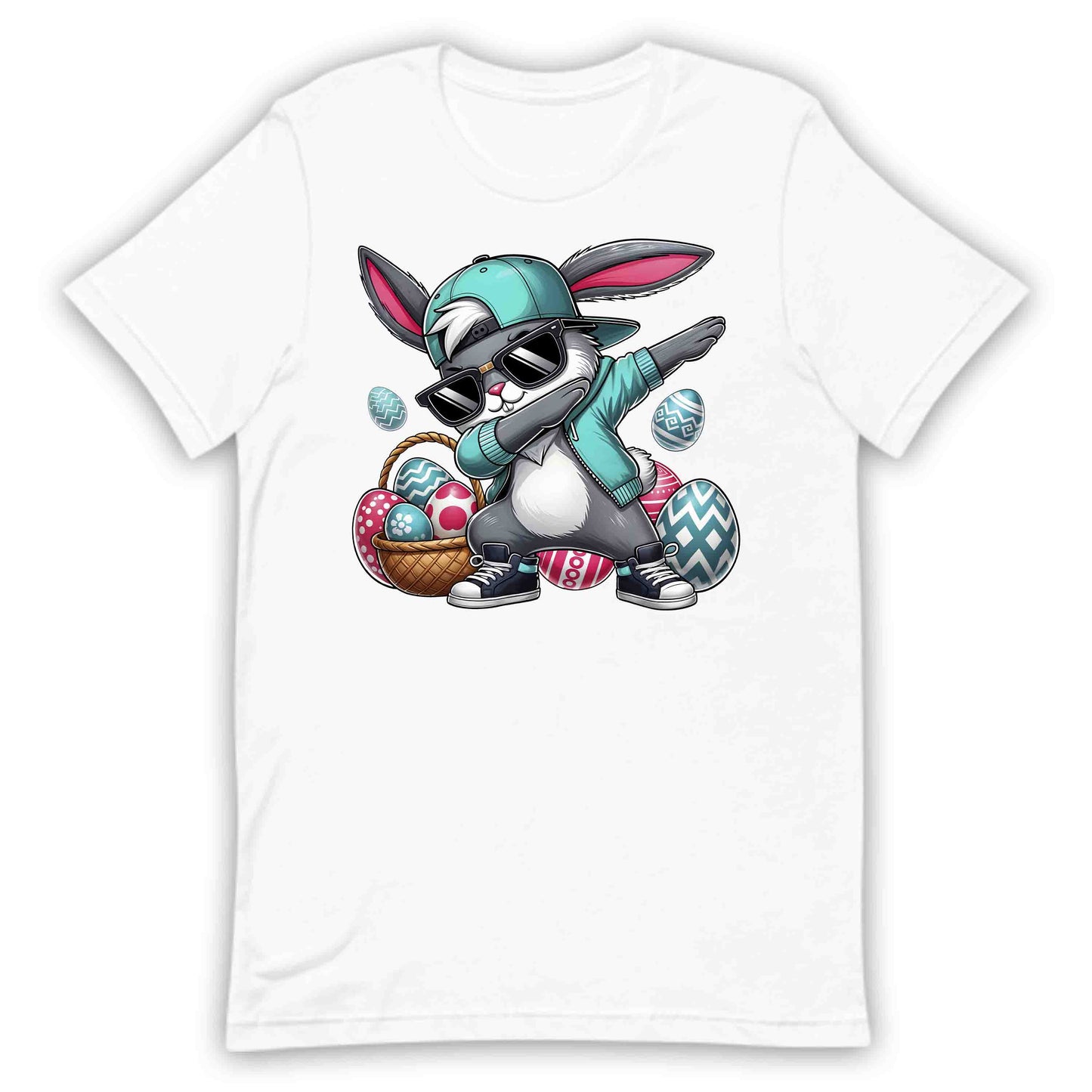 Dabbing Easter Bunny Fun Hip-Hop Rabbit with Shades | PRODUCT CODE: DGNVBJEPAWU
