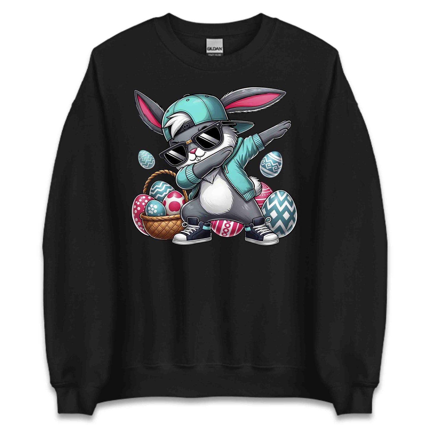 Dabbing Easter Bunny Fun Hip-Hop Rabbit with Shades | PRODUCT CODE: DGNVBJEPAWU