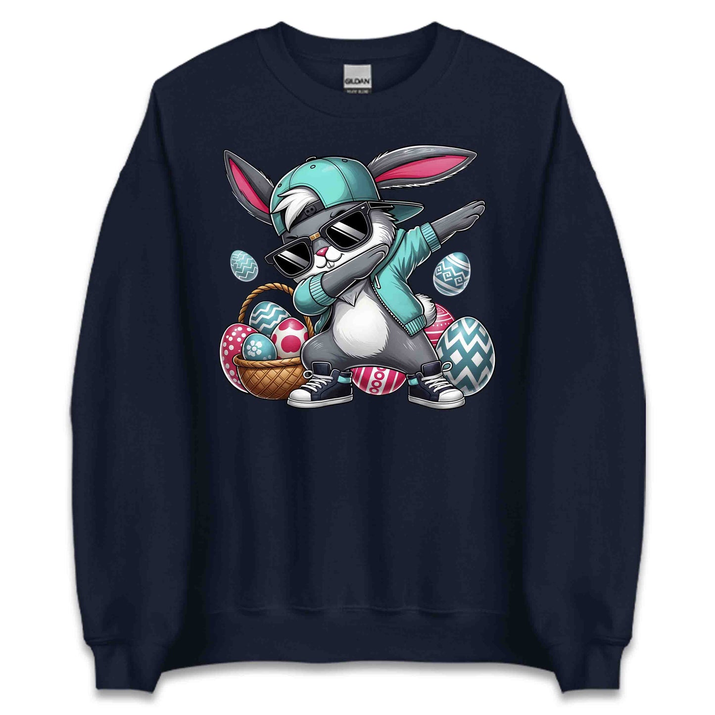 Dabbing Easter Bunny Fun Hip-Hop Rabbit with Shades | PRODUCT CODE: DGNVBJEPAWU