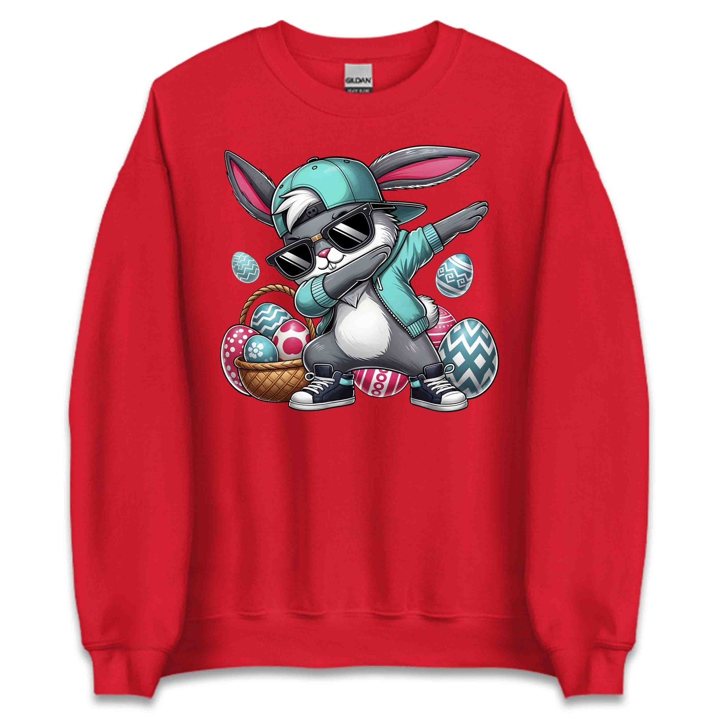 Dabbing Easter Bunny Fun Hip-Hop Rabbit with Shades | PRODUCT CODE: DGNVBJEPAWU