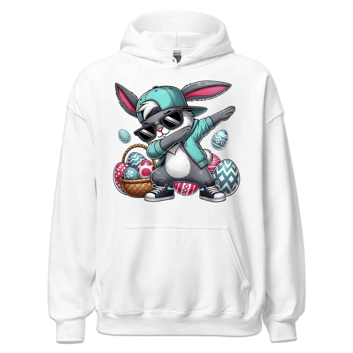 Dabbing Easter Bunny Fun Hip-Hop Rabbit with Shades | PRODUCT CODE: DGNVBJEPAWU