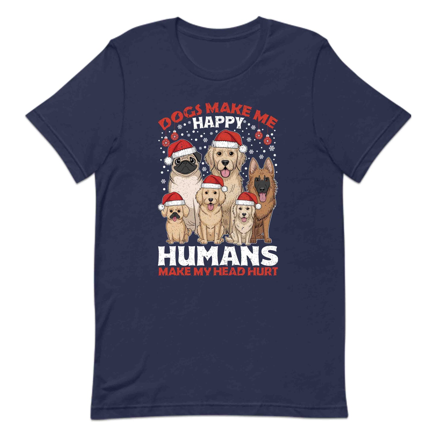Christmas Santa Dogs Xmas Dog Lover Cozy Holiday | PRODUCT CODE: DGSCHRMKPYN