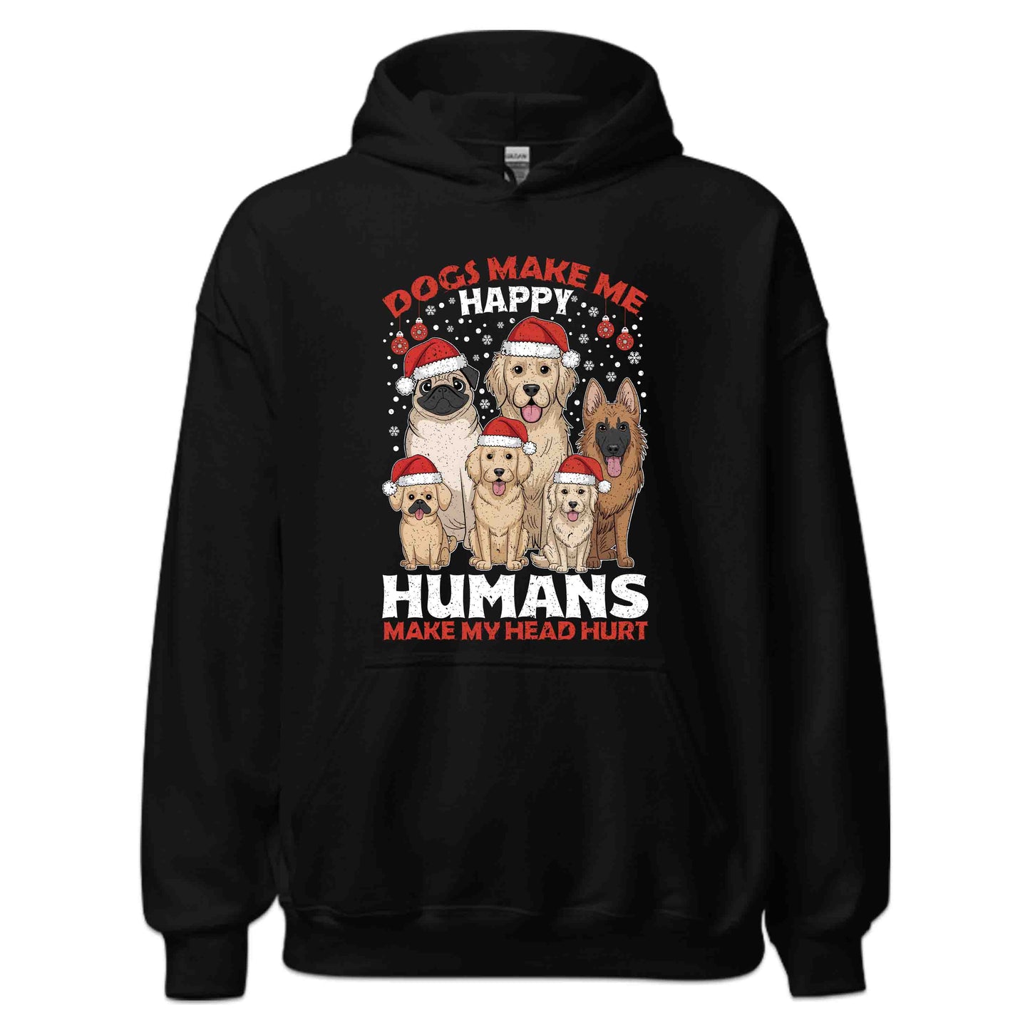 Christmas Santa Dogs Xmas Dog Lover Cozy Holiday | PRODUCT CODE: DGSCHRMKPYN