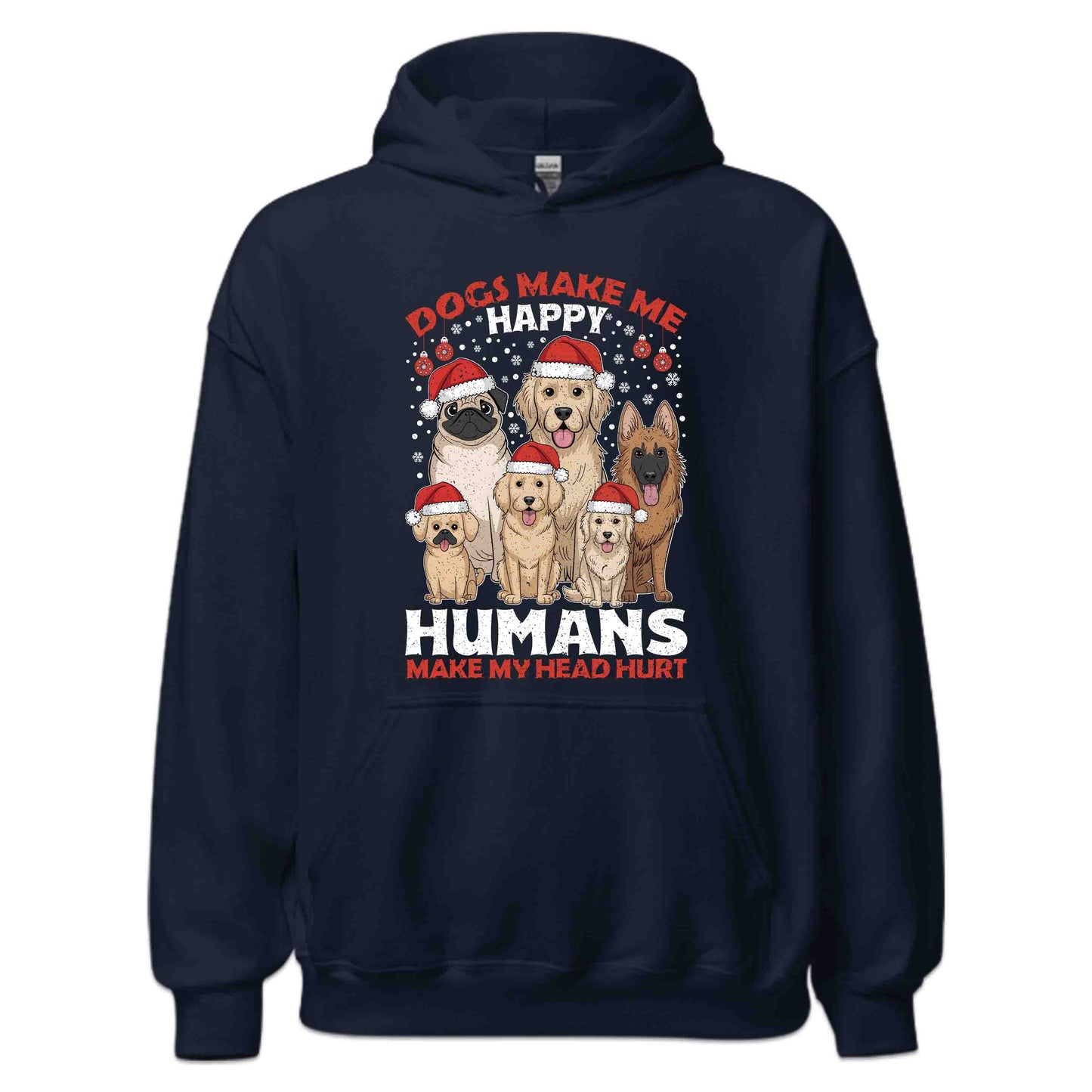 Christmas Santa Dogs Xmas Dog Lover Cozy Holiday | PRODUCT CODE: DGSCHRMKPYN