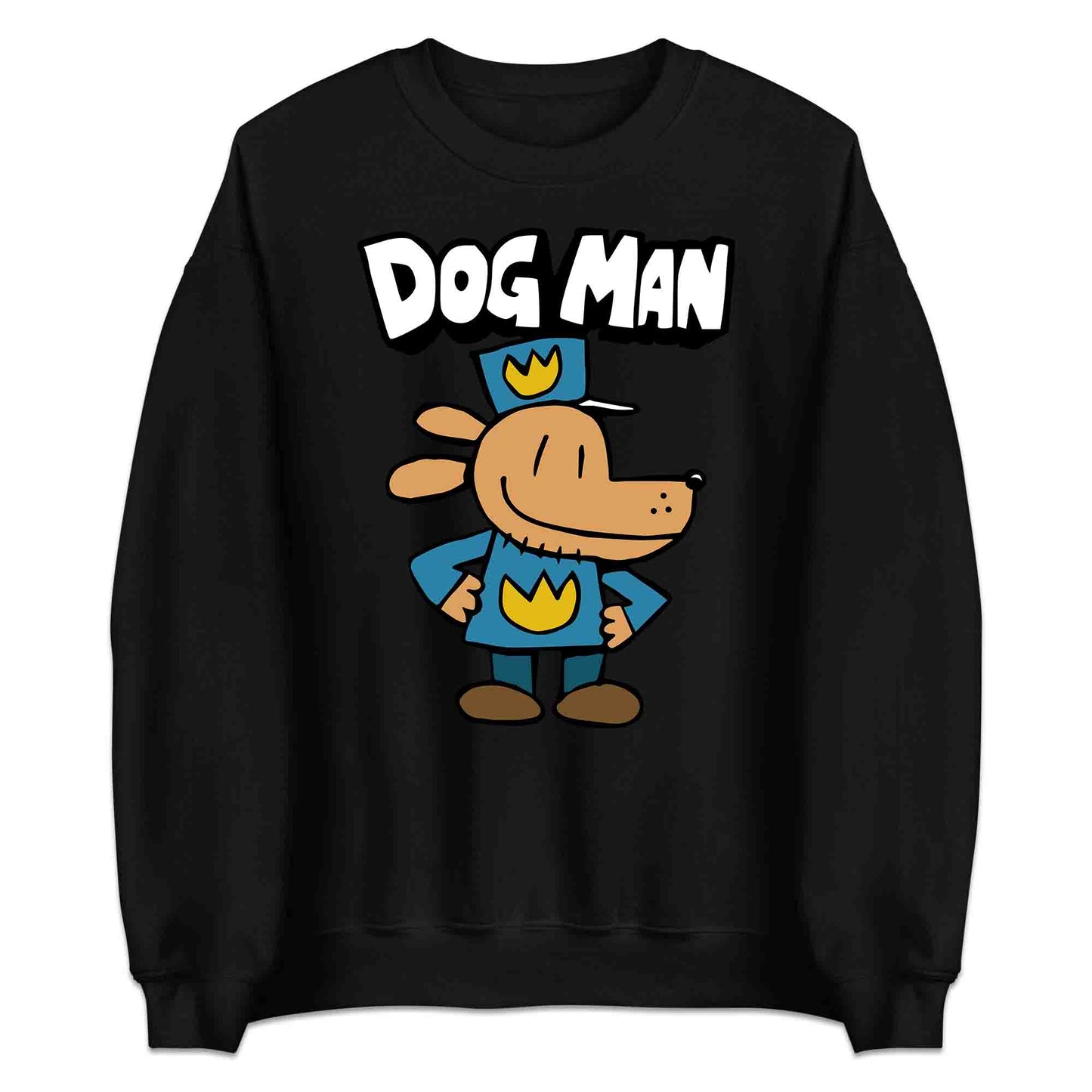 Dog Man World Book Day T-Shirt | Funny Cop Dog Jumper | Comic Cartoon Police Dog Hoodie | PRODUCT CODE: DGSDFUTRCX
