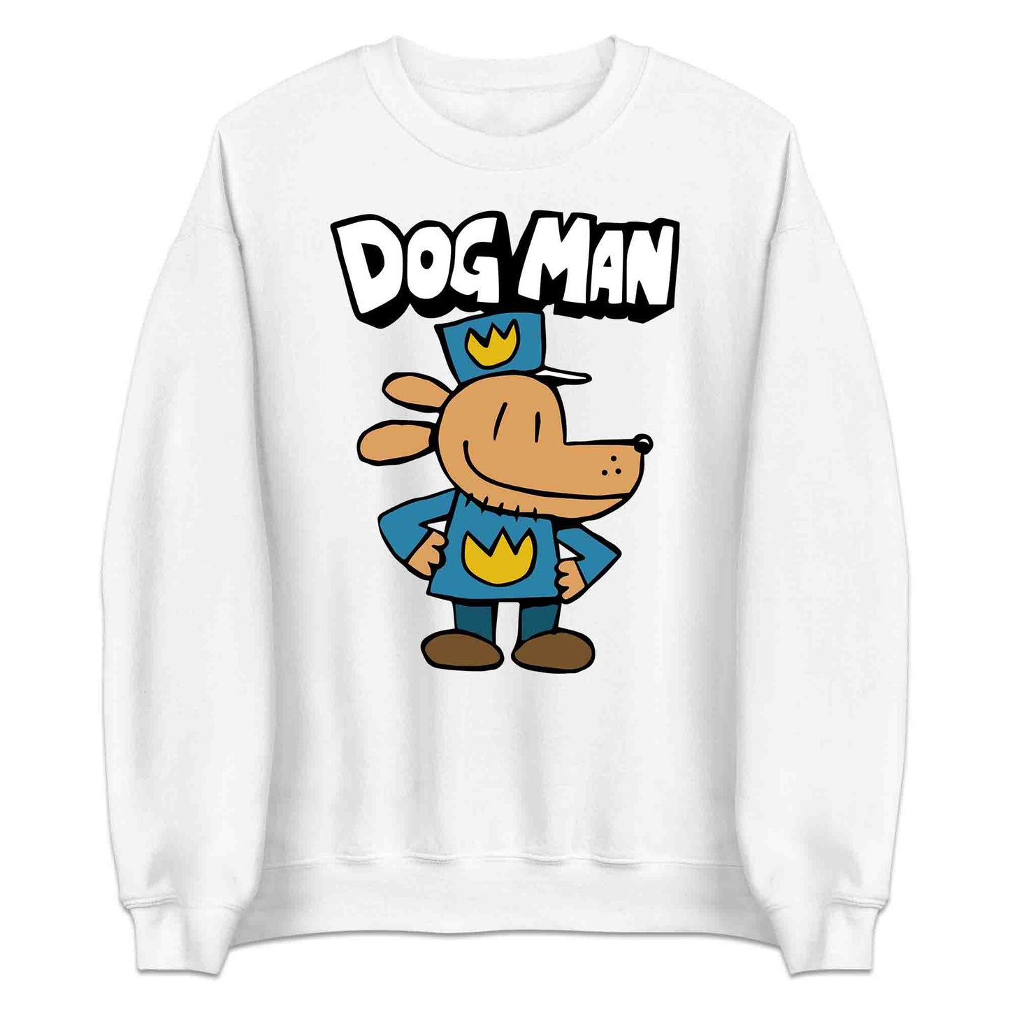 Dog Man World Book Day T-Shirt | Funny Cop Dog Jumper | Comic Cartoon Police Dog Hoodie | PRODUCT CODE: DGSDFUTRCX