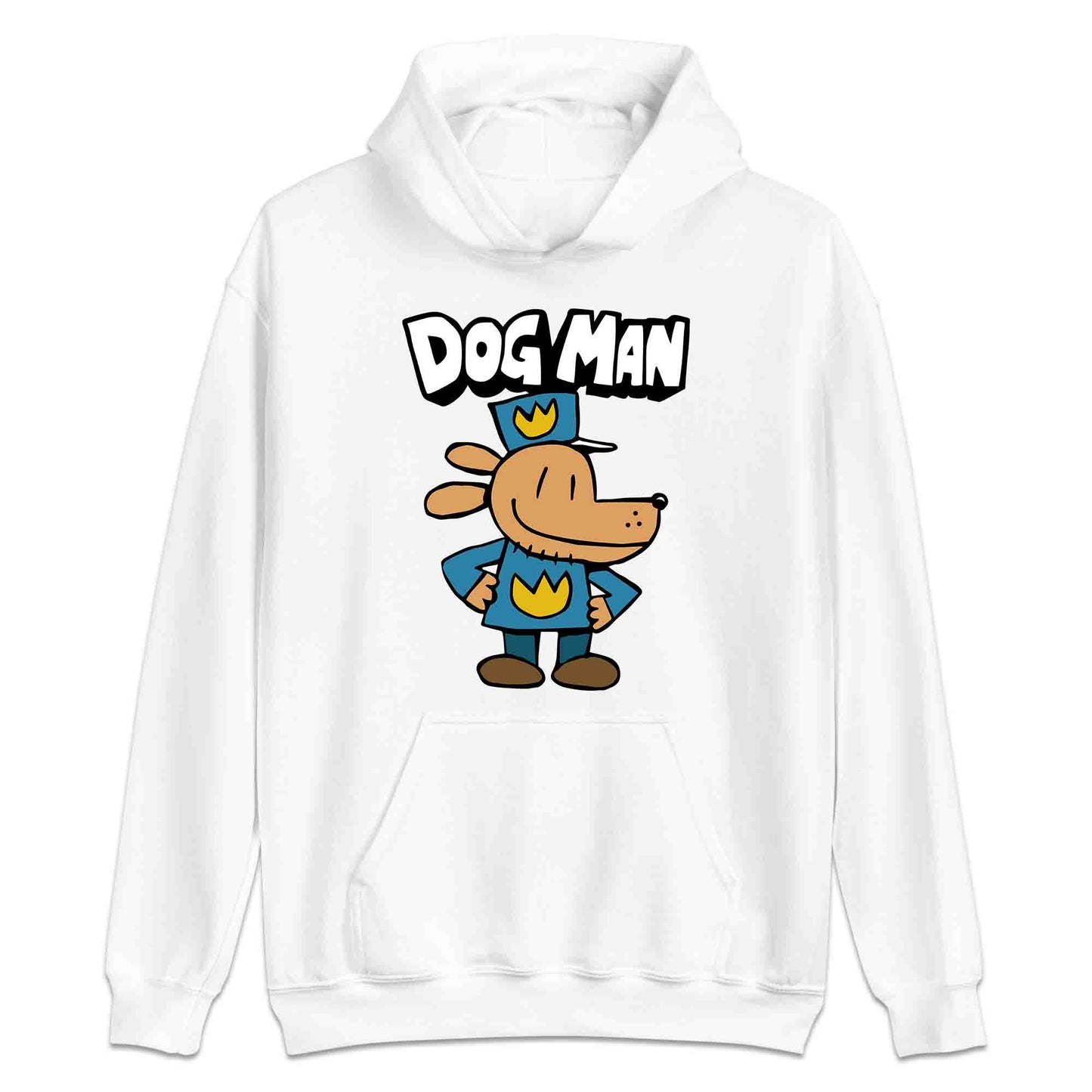 Dog Man World Book Day T-Shirt | Funny Cop Dog Jumper | Comic Cartoon Police Dog Hoodie | PRODUCT CODE: DGSDFUTRCX
