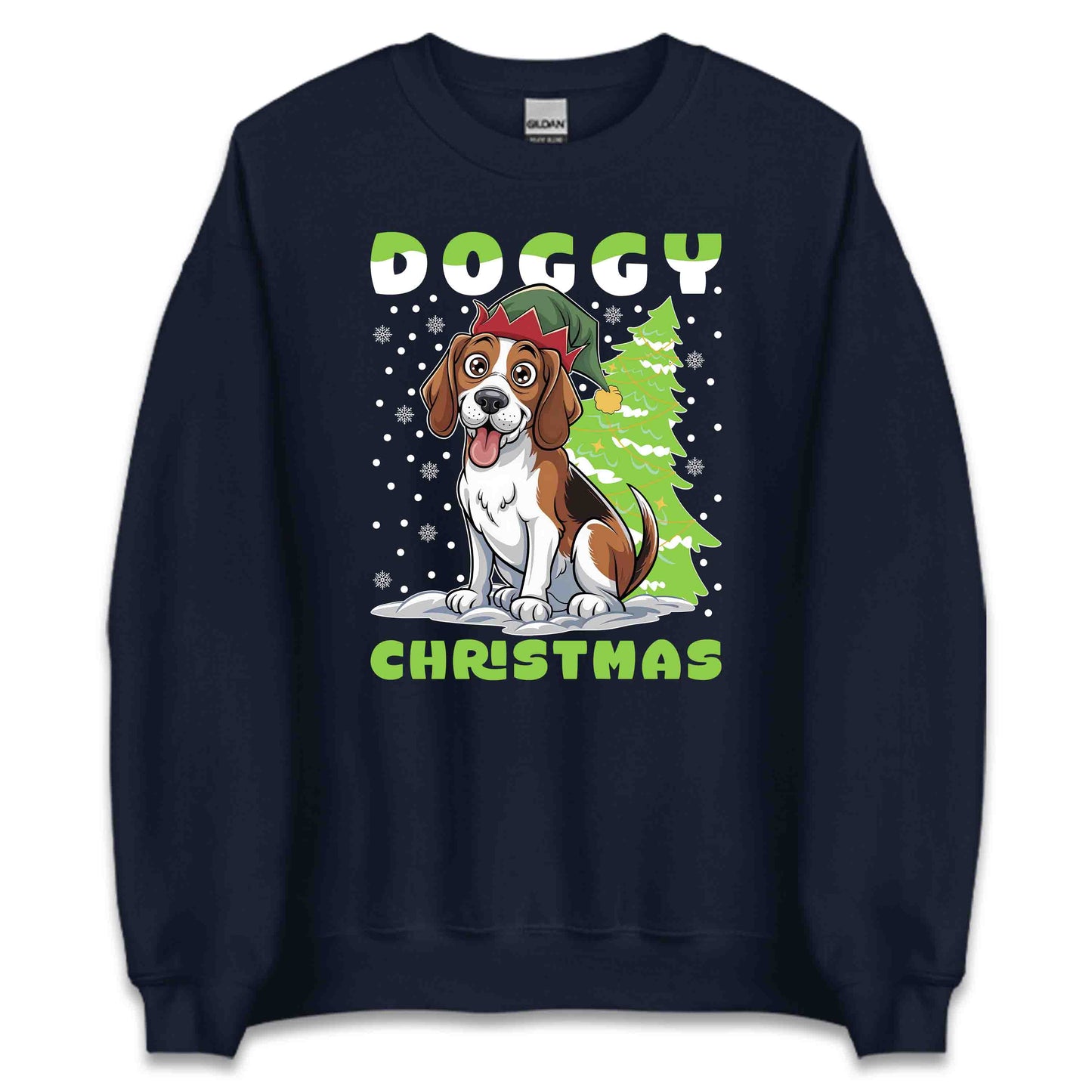 Doggy Christmas Adorable Beagle Dog Xmas | PRODUCT CODE: DGYCHRMADBL