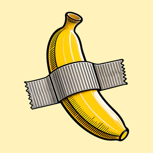 Duct Tape Banana Hilarious Pop Culture Inspired Banana Humor | PRODUCT CODE: DHLSCKTPCUTR
