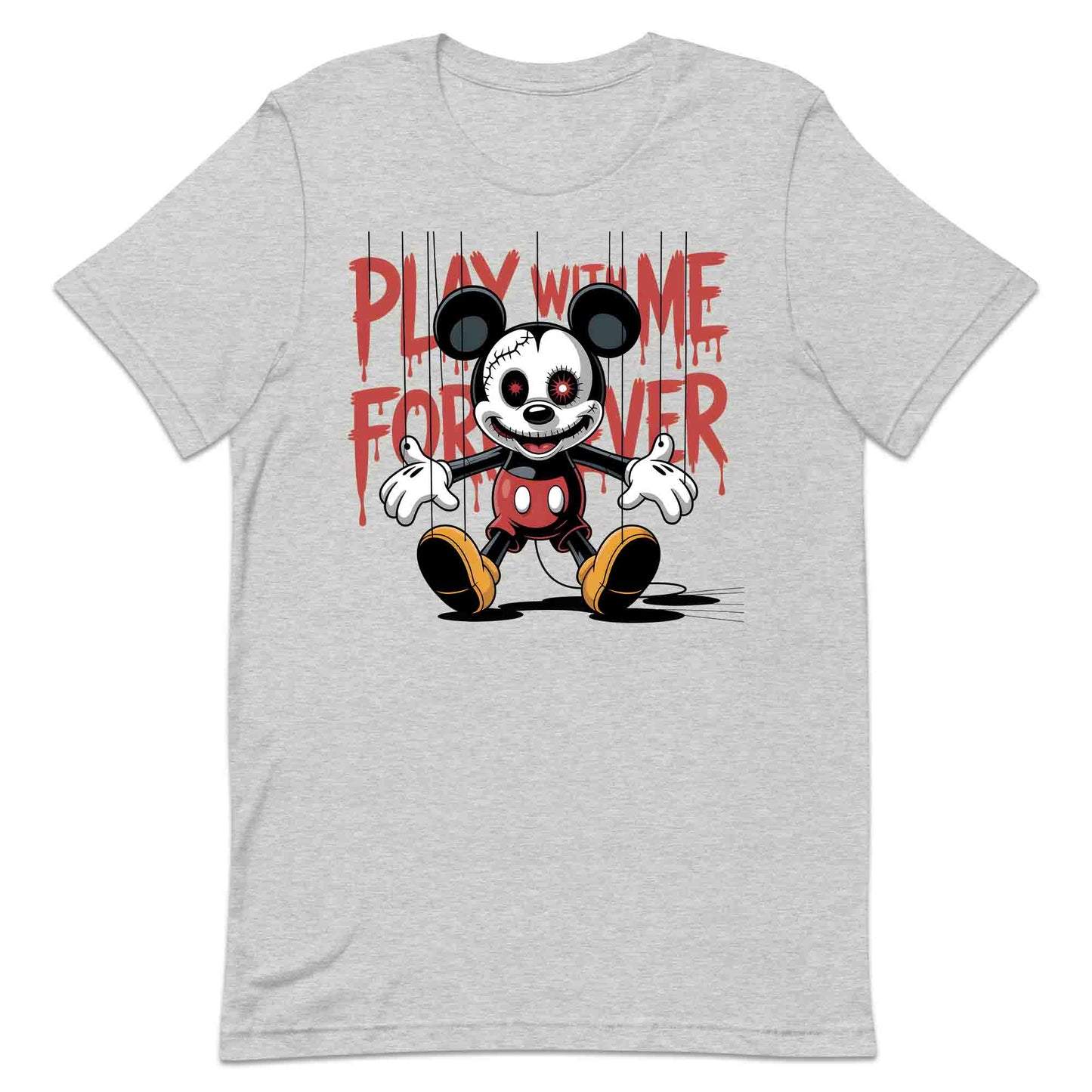 Disney Mickey Mouse Puppet Strings T-Shirt, Horror Cartoon Sweatshirt, Disney Halloween Hoodie | PRODUCT CODE: DHMWERXA