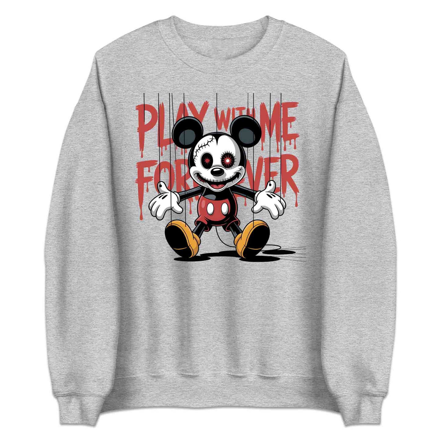Disney Mickey Mouse Puppet Strings T-Shirt, Horror Cartoon Sweatshirt, Disney Halloween Hoodie | PRODUCT CODE: DHMWERXA