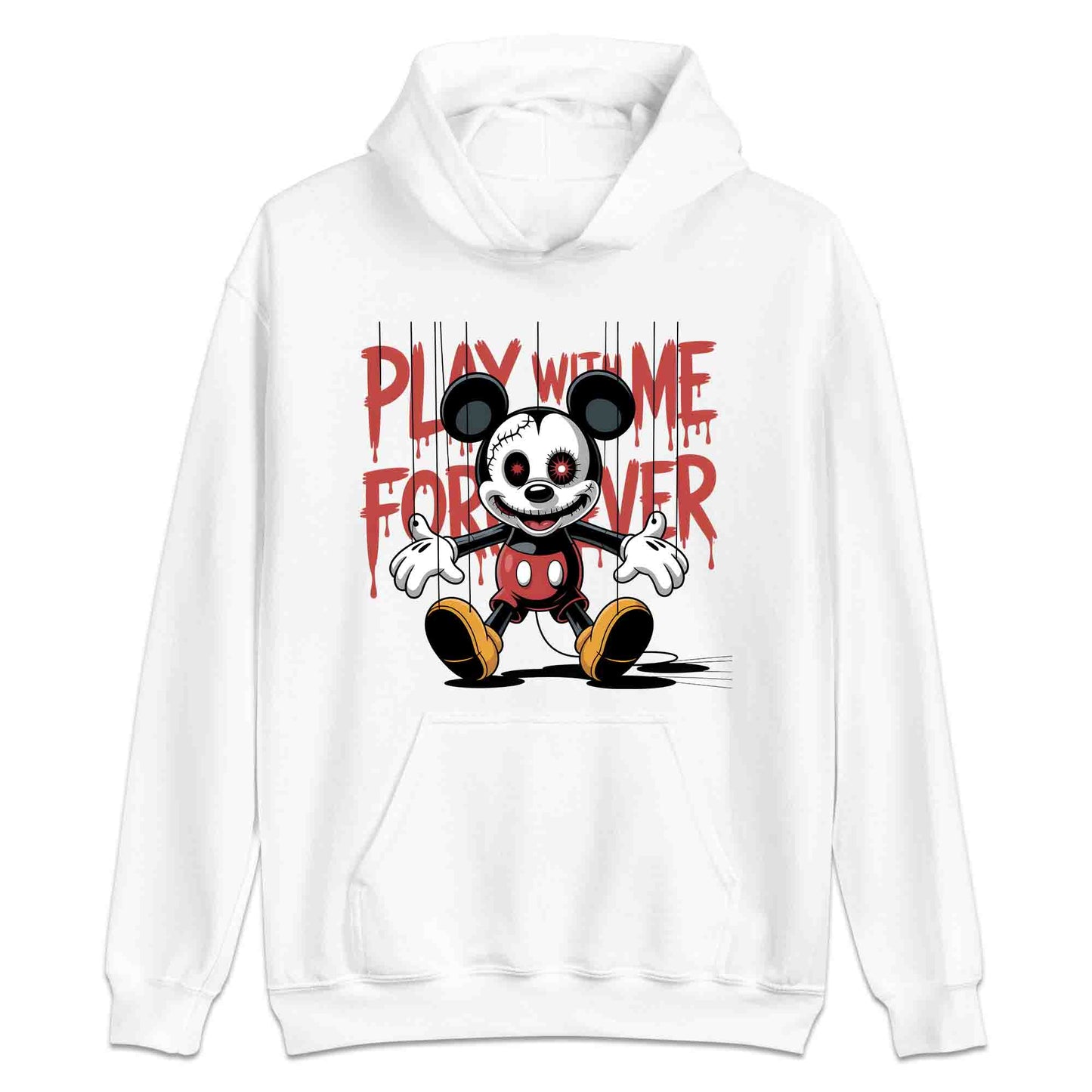 Disney Mickey Mouse Puppet Strings T-Shirt, Horror Cartoon Sweatshirt, Disney Halloween Hoodie | PRODUCT CODE: DHMWERXA