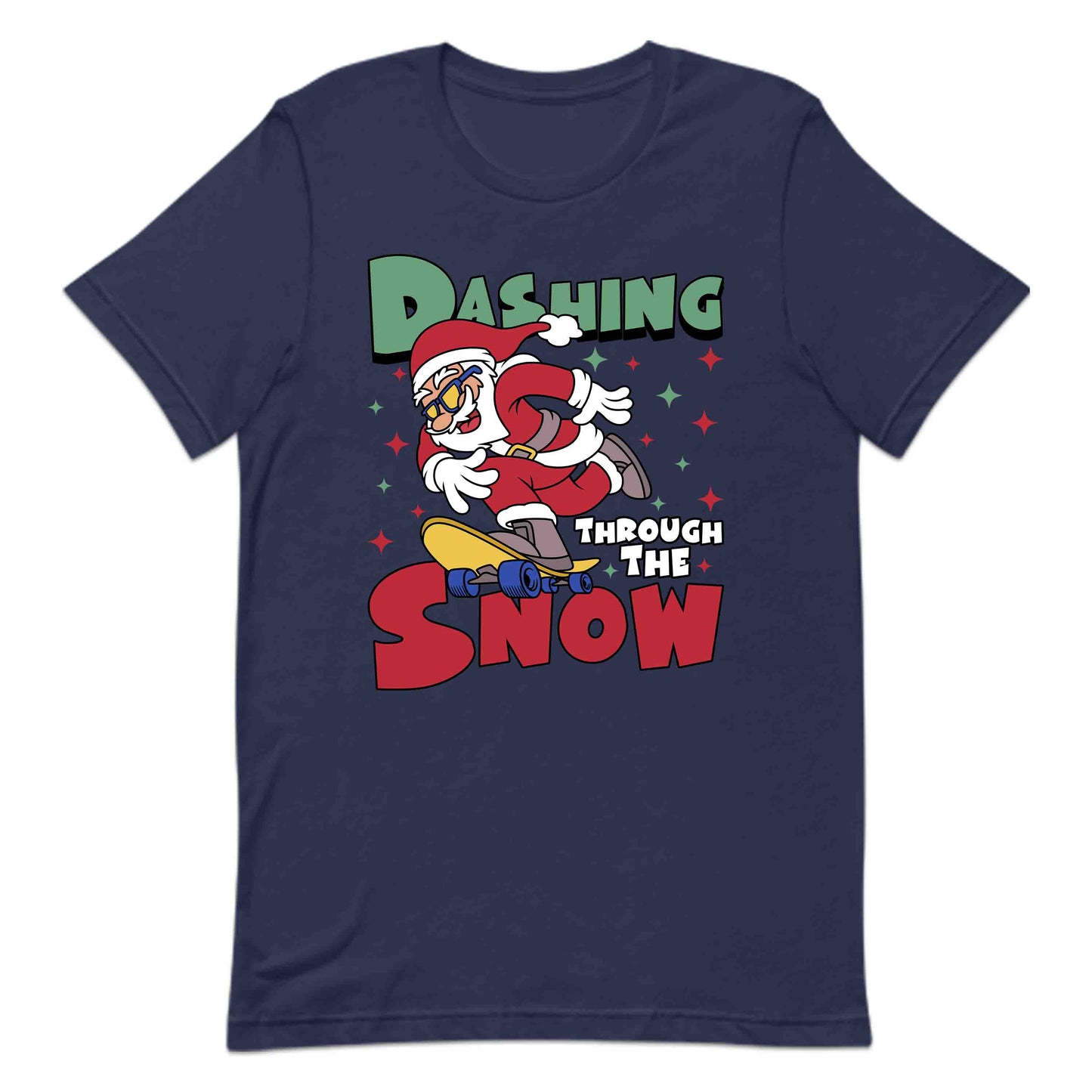 Christmas Dashing Through the Snow Xmas Skateboard Santa | PRODUCT CODE: DHSTHGHNWSA
