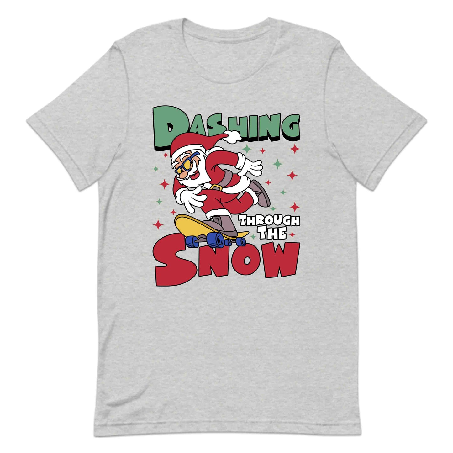 Christmas Dashing Through the Snow Xmas Skateboard Santa | PRODUCT CODE: DHSTHGHNWSA