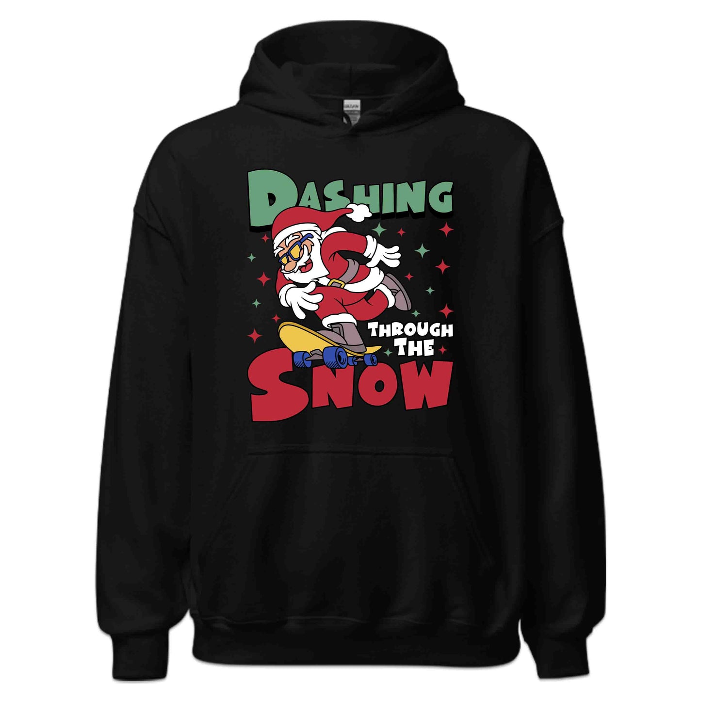 Christmas Dashing Through the Snow Xmas Skateboard Santa | PRODUCT CODE: DHSTHGHNWSA