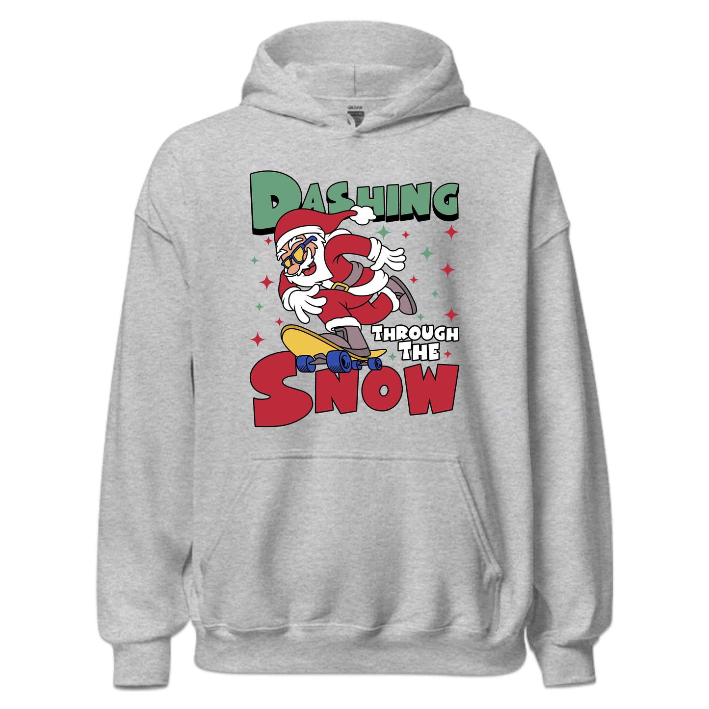Christmas Dashing Through the Snow Xmas Skateboard Santa | PRODUCT CODE: DHSTHGHNWSA
