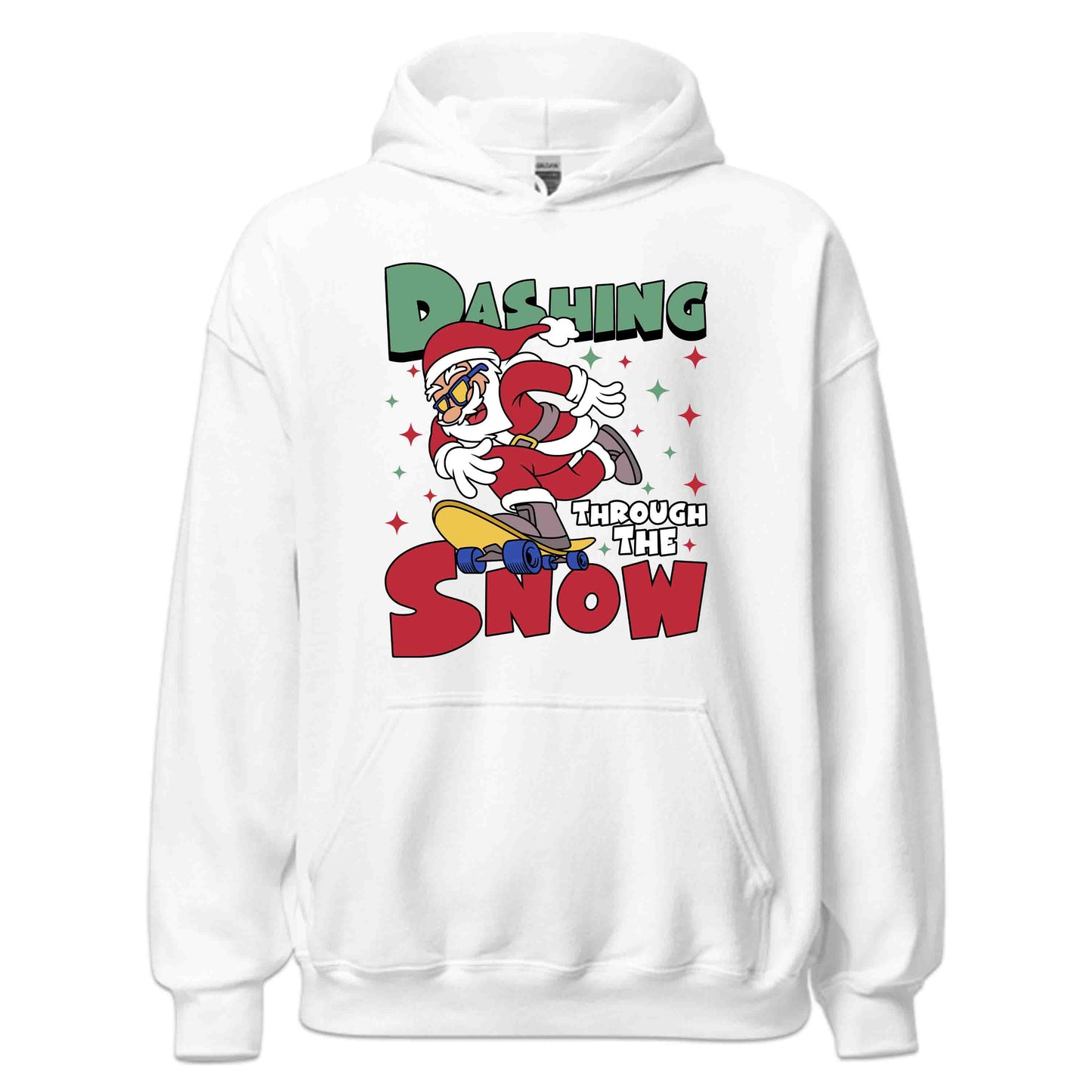 Christmas Dashing Through the Snow Xmas Skateboard Santa | PRODUCT CODE: DHSTHGHNWSA