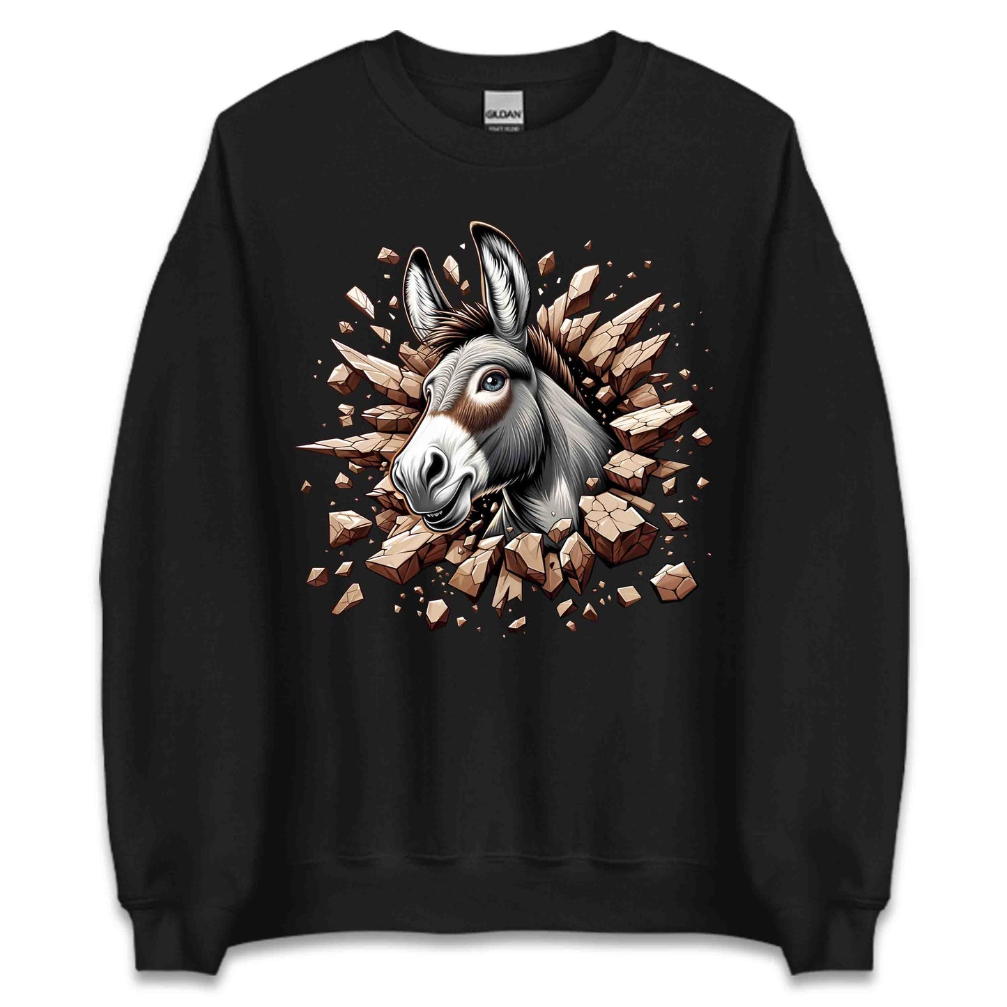 Donkey Breaking Through Wall 3D Realistic Donkey | PRODUCT CODE: DKBRWLAFMNDT