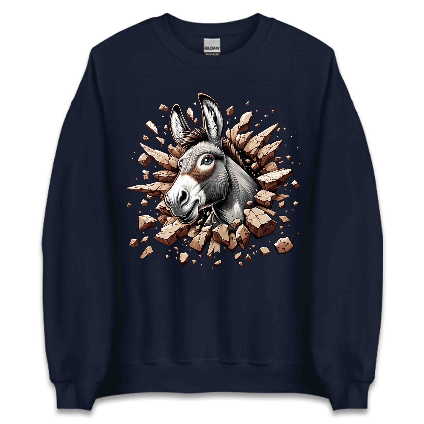 Donkey Breaking Through Wall 3D Realistic Donkey | PRODUCT CODE: DKBRWLAFMNDT