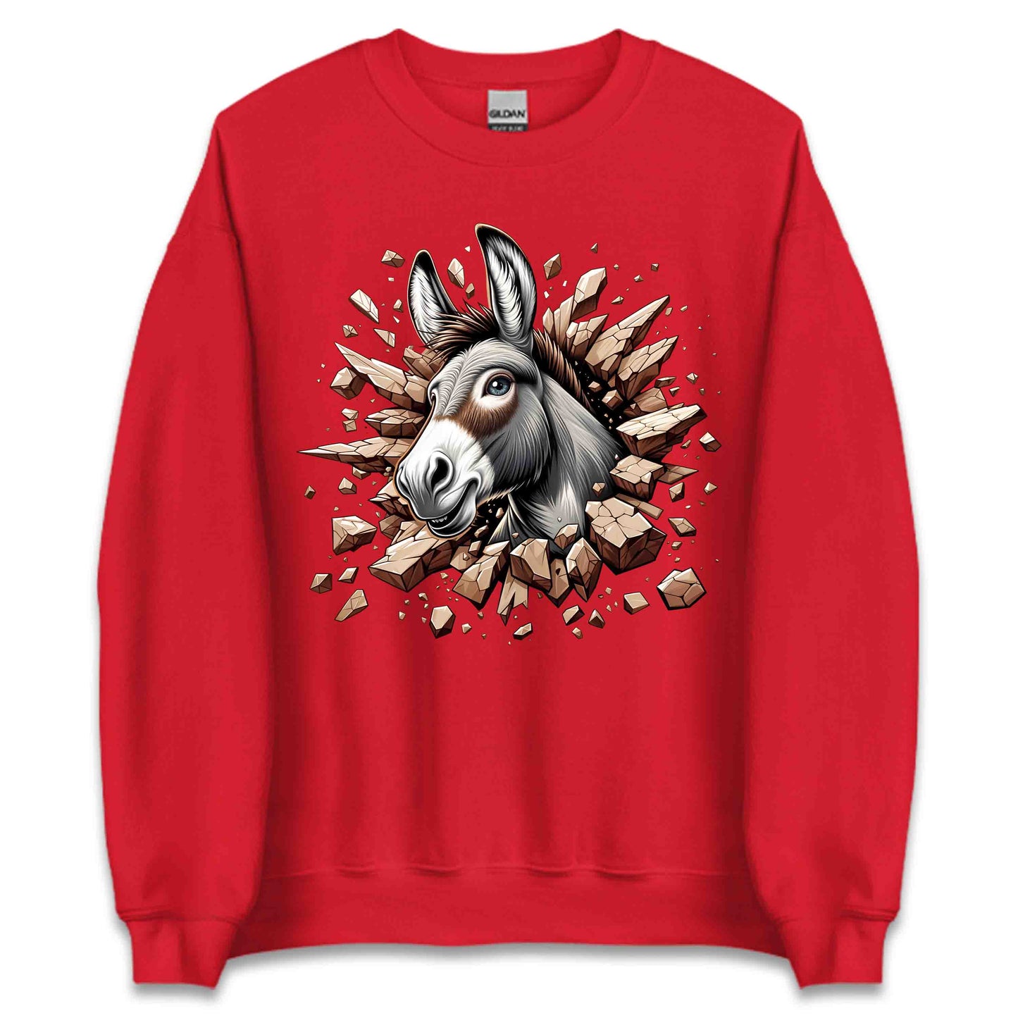 Donkey Breaking Through Wall 3D Realistic Donkey | PRODUCT CODE: DKBRWLAFMNDT