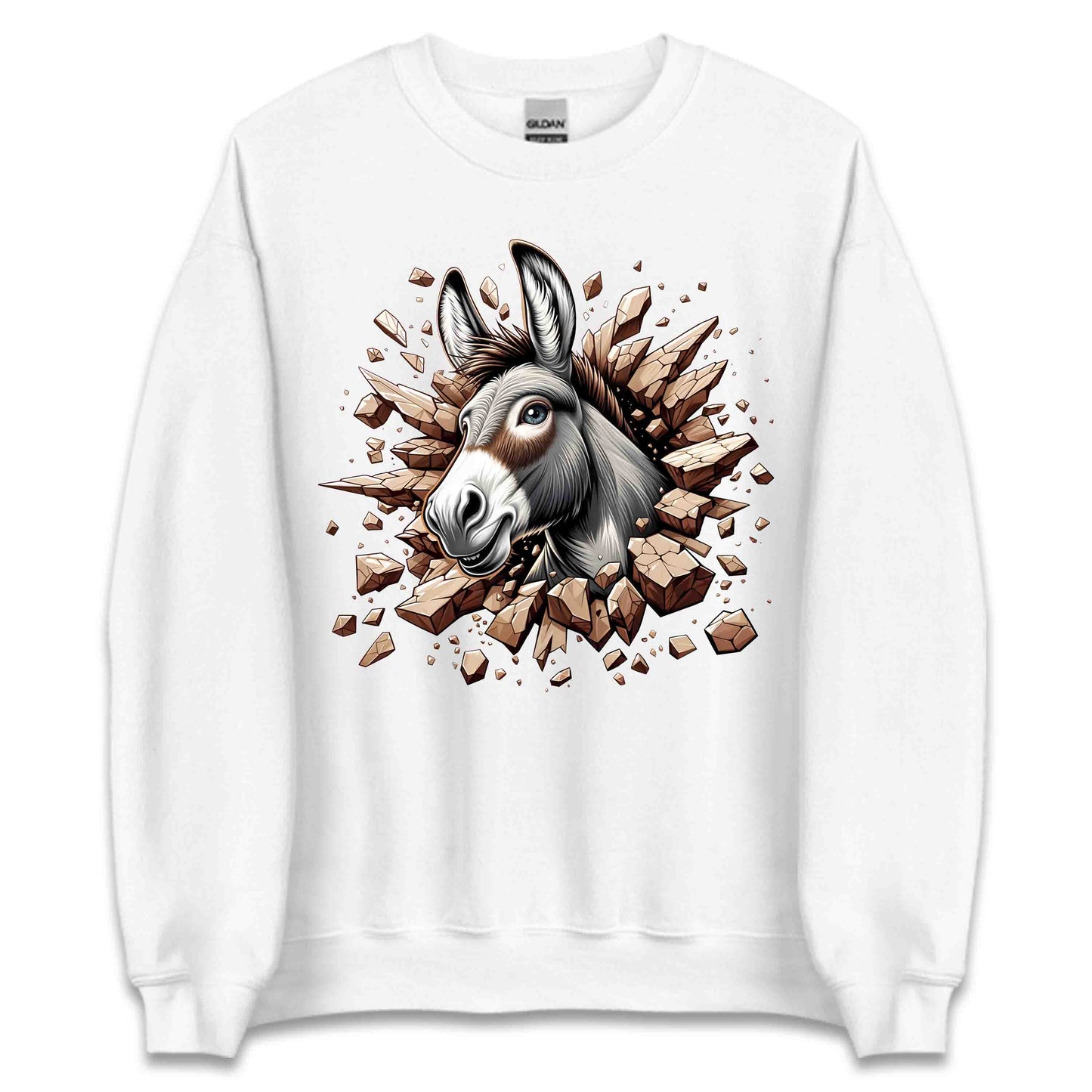 Donkey Breaking Through Wall 3D Realistic Donkey | PRODUCT CODE: DKBRWLAFMNDT