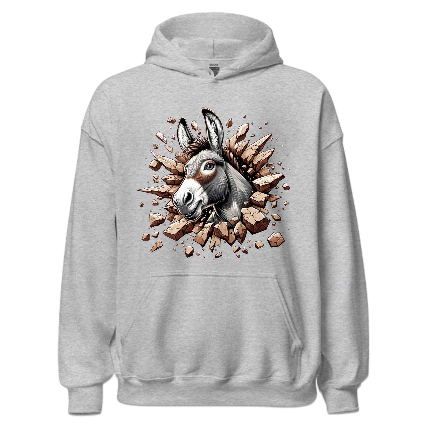 Donkey Breaking Through Wall 3D Realistic Donkey | PRODUCT CODE: DKBRWLAFMNDT