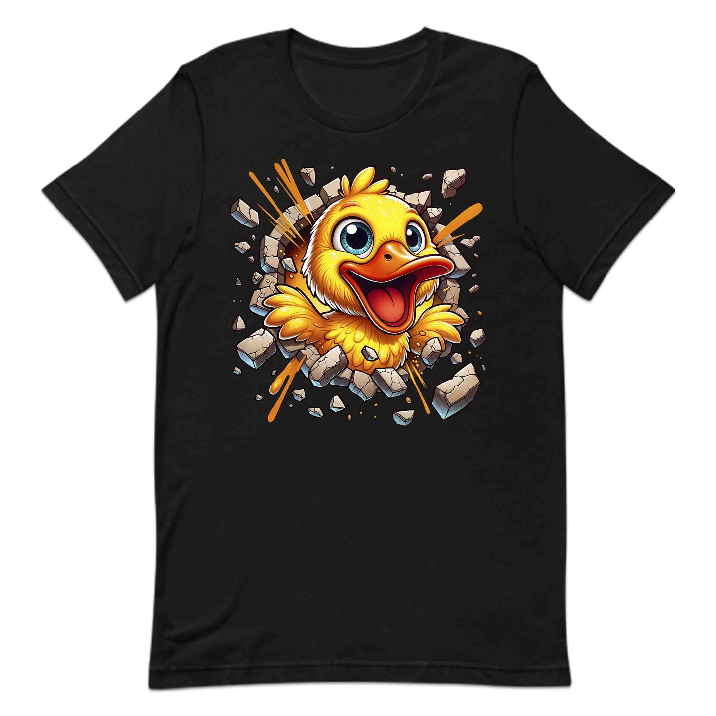 Duck Breaking Through Wall 3D Realistic Yellow Cartoon Duck | PRODUCT CODE: DKCUBRKNWLY
