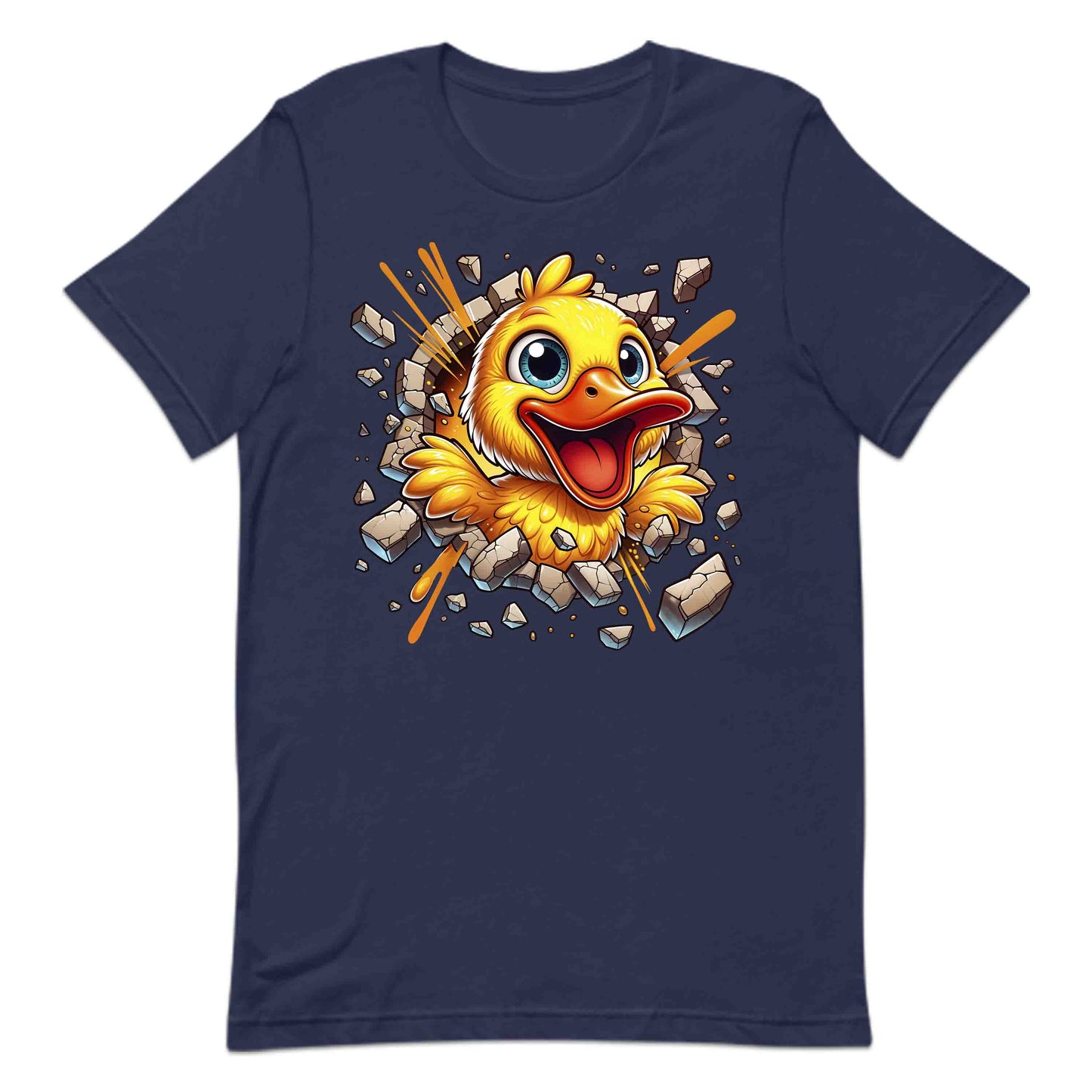 Duck Breaking Through Wall 3D Realistic Yellow Cartoon Duck | PRODUCT CODE: DKCUBRKNWLY