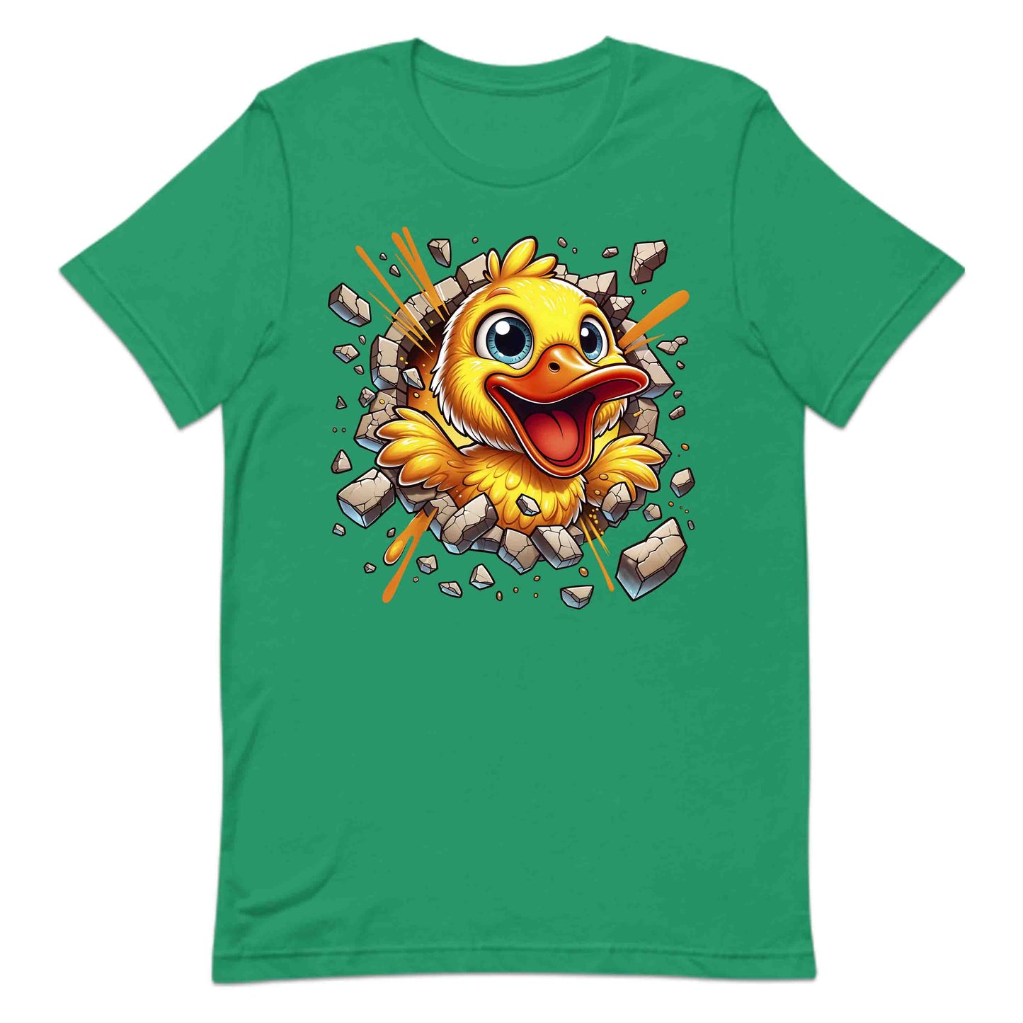 Duck Breaking Through Wall 3D Realistic Yellow Cartoon Duck | PRODUCT CODE: DKCUBRKNWLY