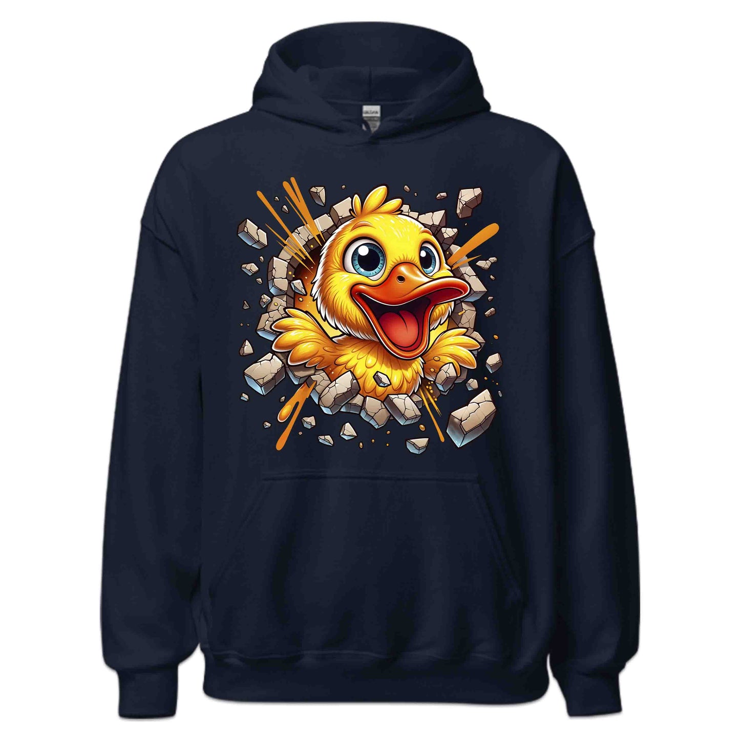 Duck Breaking Through Wall 3D Realistic Yellow Cartoon Duck | PRODUCT CODE: DKCUBRKNWLY
