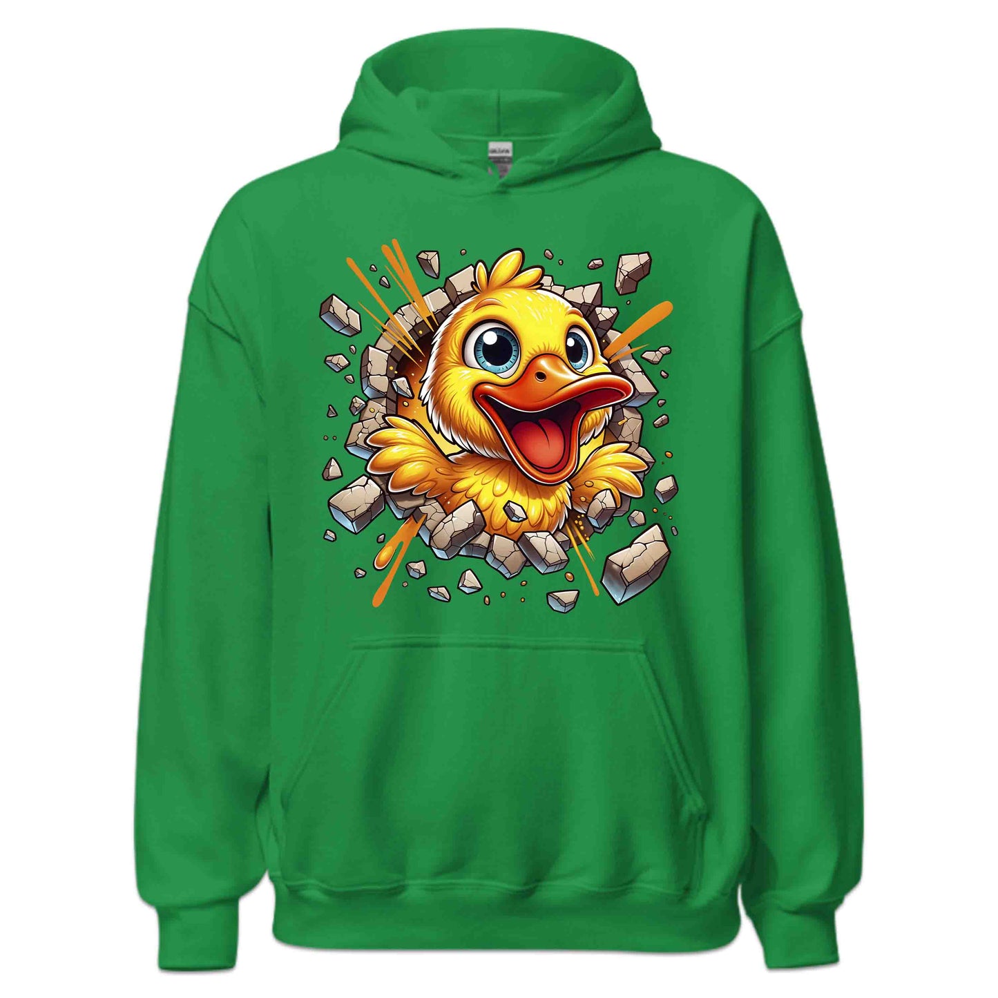 Duck Breaking Through Wall 3D Realistic Yellow Cartoon Duck | PRODUCT CODE: DKCUBRKNWLY
