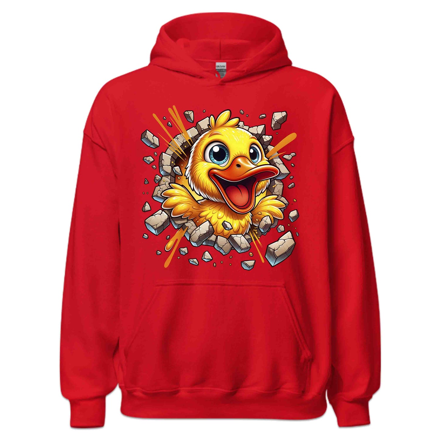 Duck Breaking Through Wall 3D Realistic Yellow Cartoon Duck | PRODUCT CODE: DKCUBRKNWLY