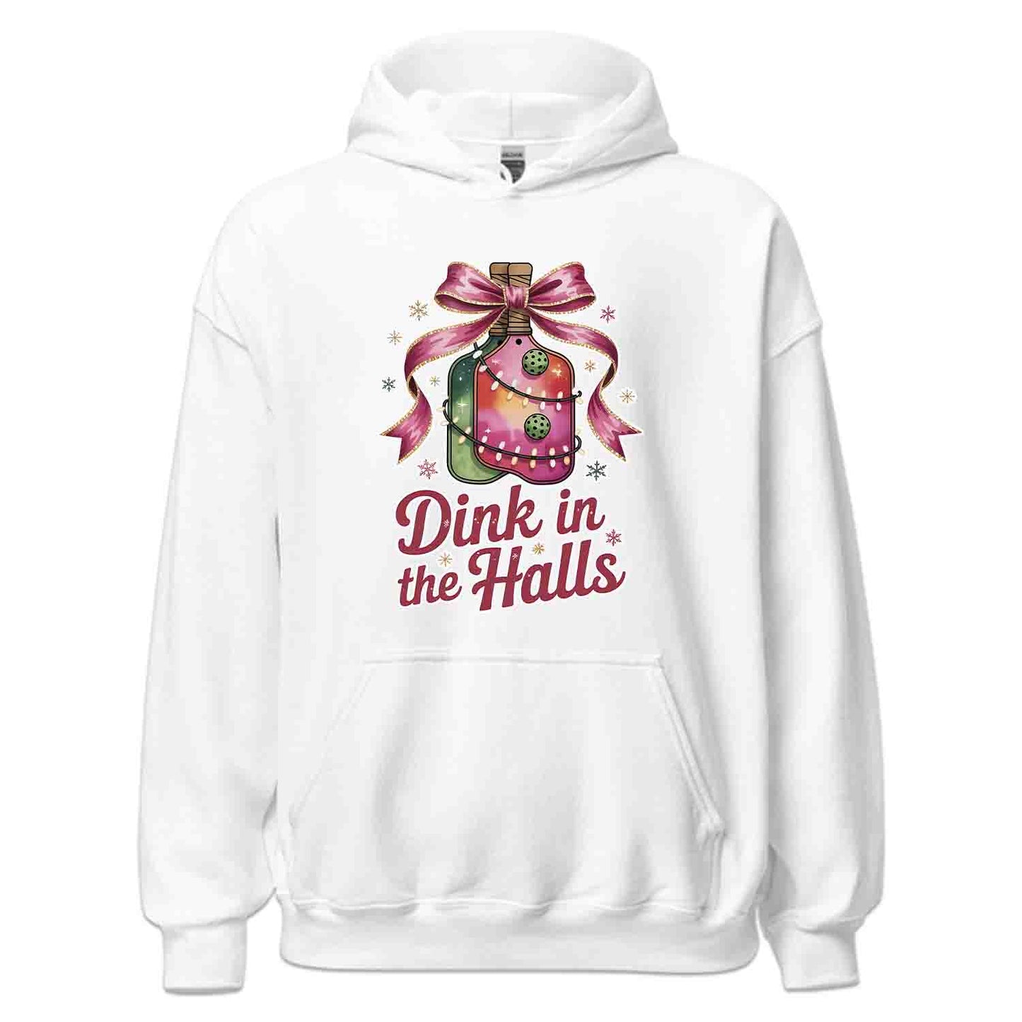 Dink In The Halls Pickleball Christmas T-Shirt, Funny Holiday Sweatshirt, Ugly Xmas Hoodie | PRODUCT CODE: DKJSDBEWP