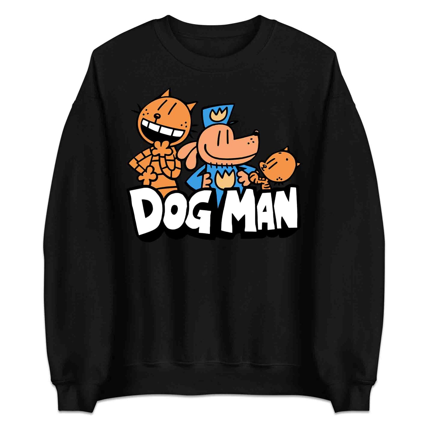 Dog Man & Friends T-Shirt | Funny Cop Dog World Book Day Jumper | Comic Story Book Hoodie | PRODUCT CODE: DMGUJQWEOP