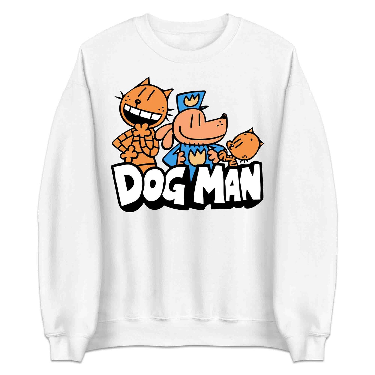 Dog Man & Friends T-Shirt | Funny Cop Dog World Book Day Jumper | Comic Story Book Hoodie | PRODUCT CODE: DMGUJQWEOP